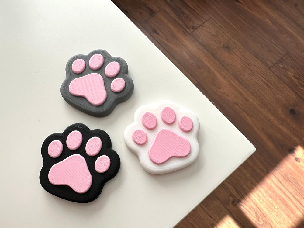 Cat paw Magnet 3d model