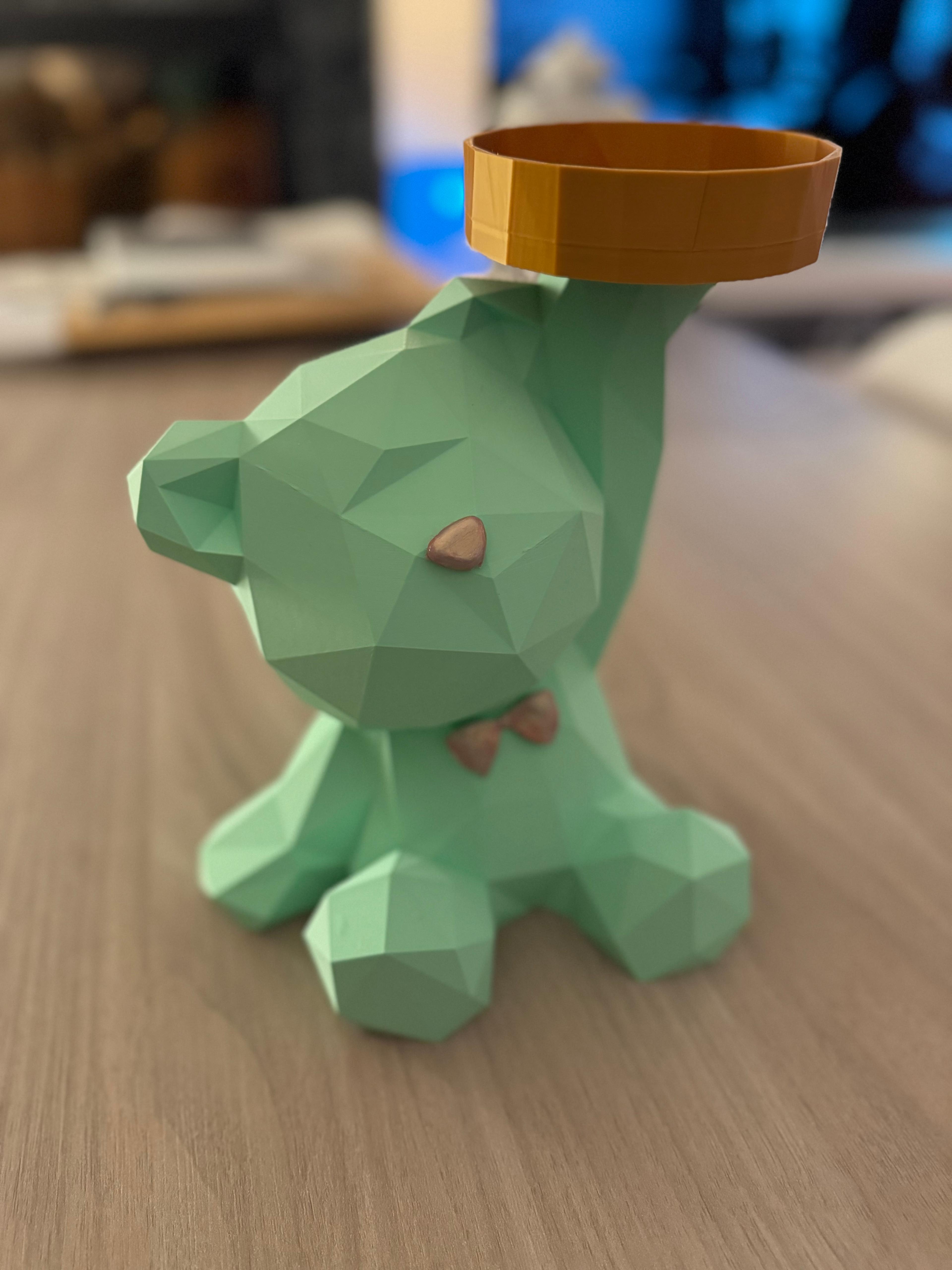 Low Poly Tray Bear 3d model