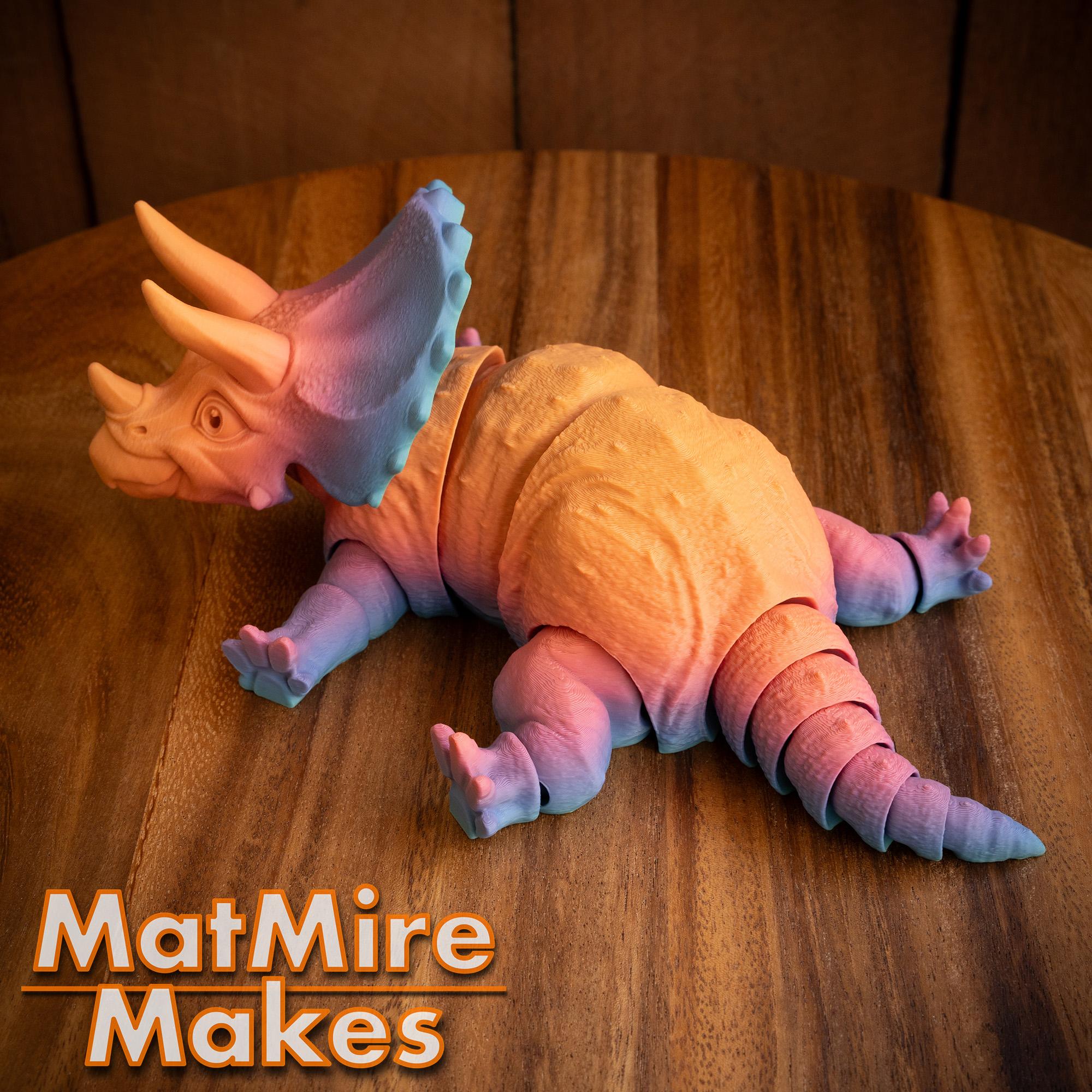 Triceratops - Articulated Figure 3d model