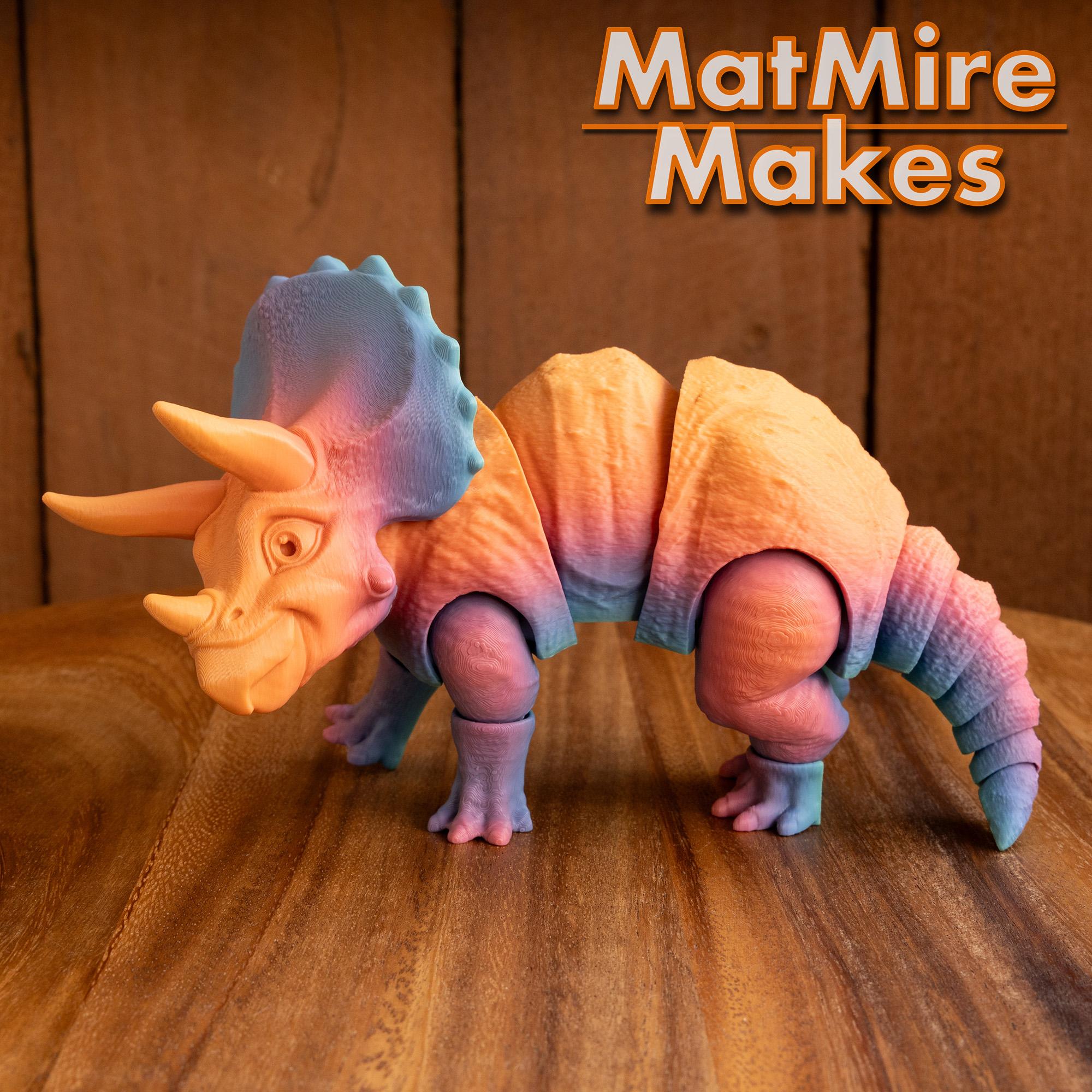 Triceratops - Articulated Figure 3d model