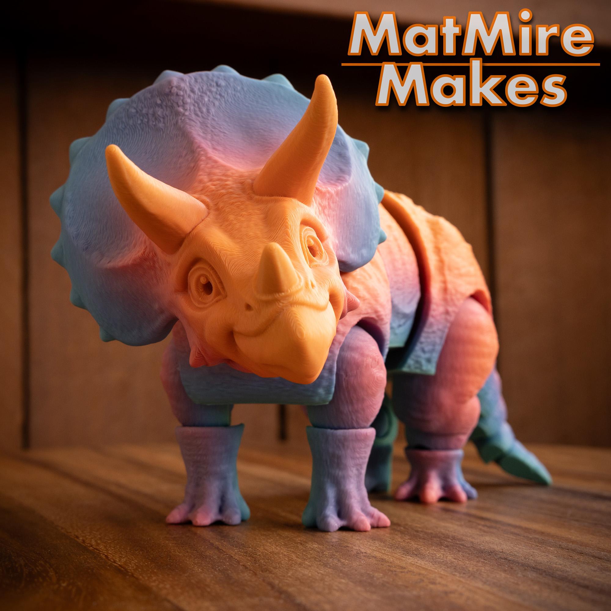 Triceratops - Articulated Figure 3d model