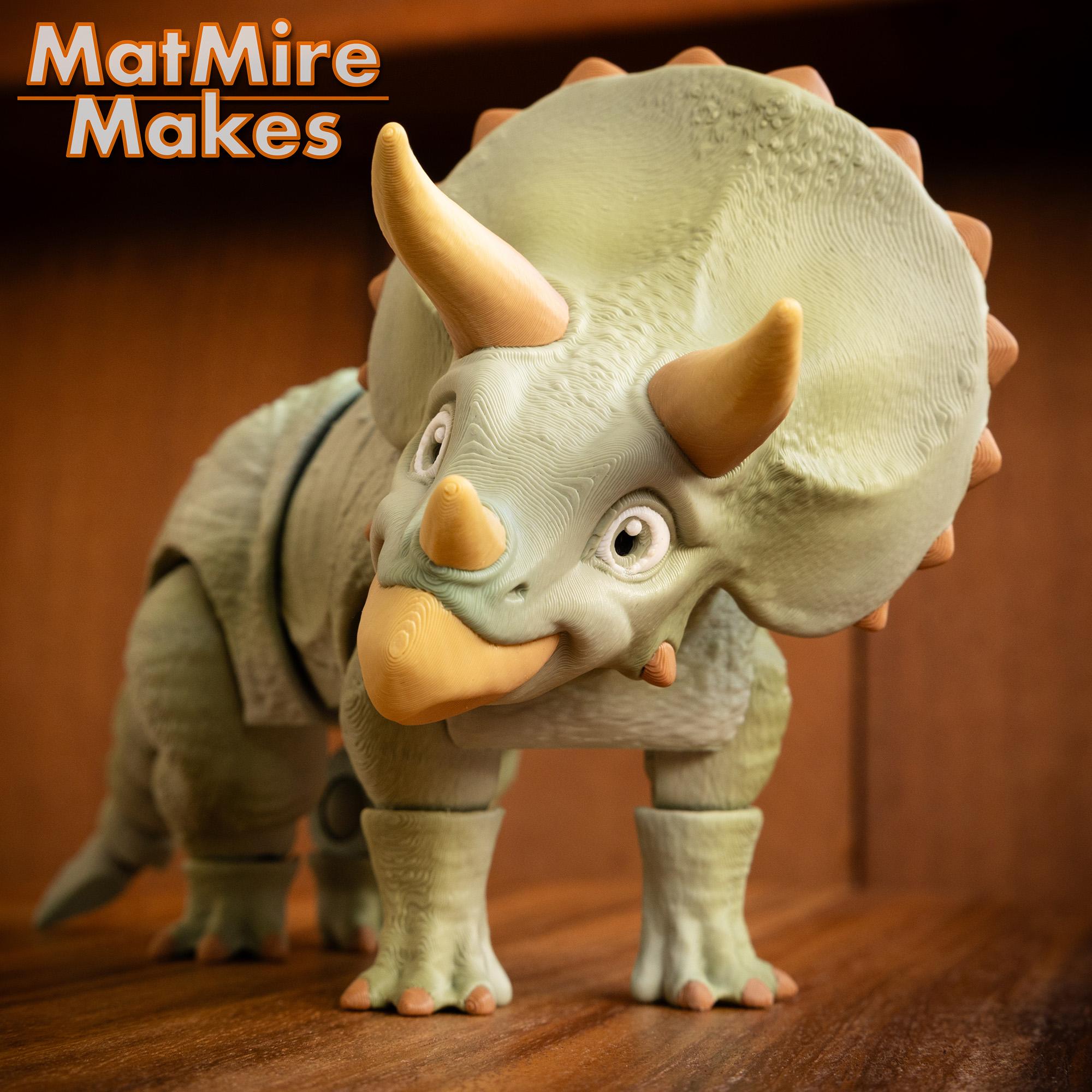 Triceratops - Articulated Figure 3d model