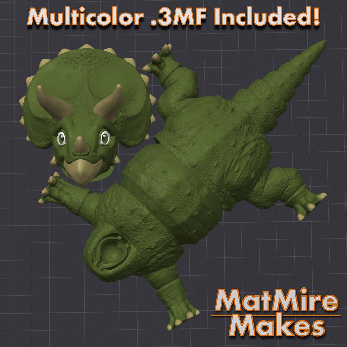 Triceratops - Articulated Figure 3d model