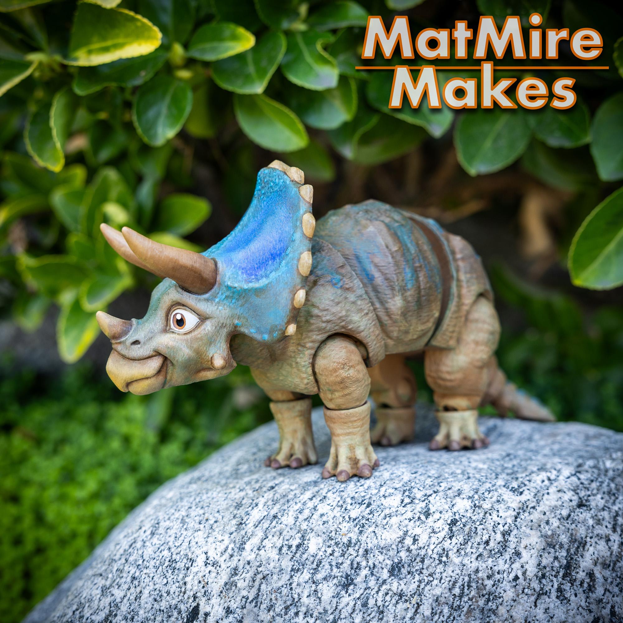 Triceratops - Articulated Figure 3d model