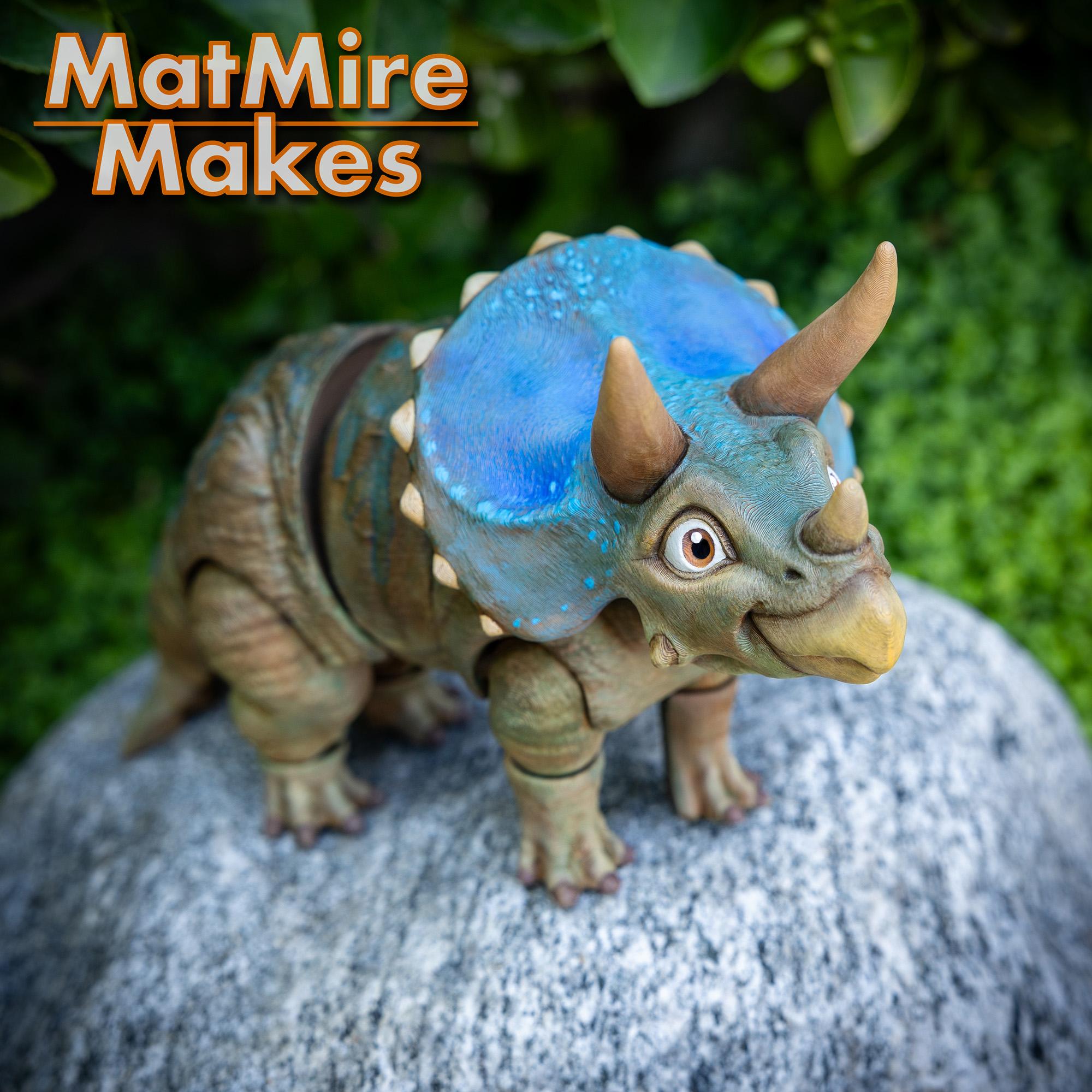 Triceratops - Articulated Figure 3d model