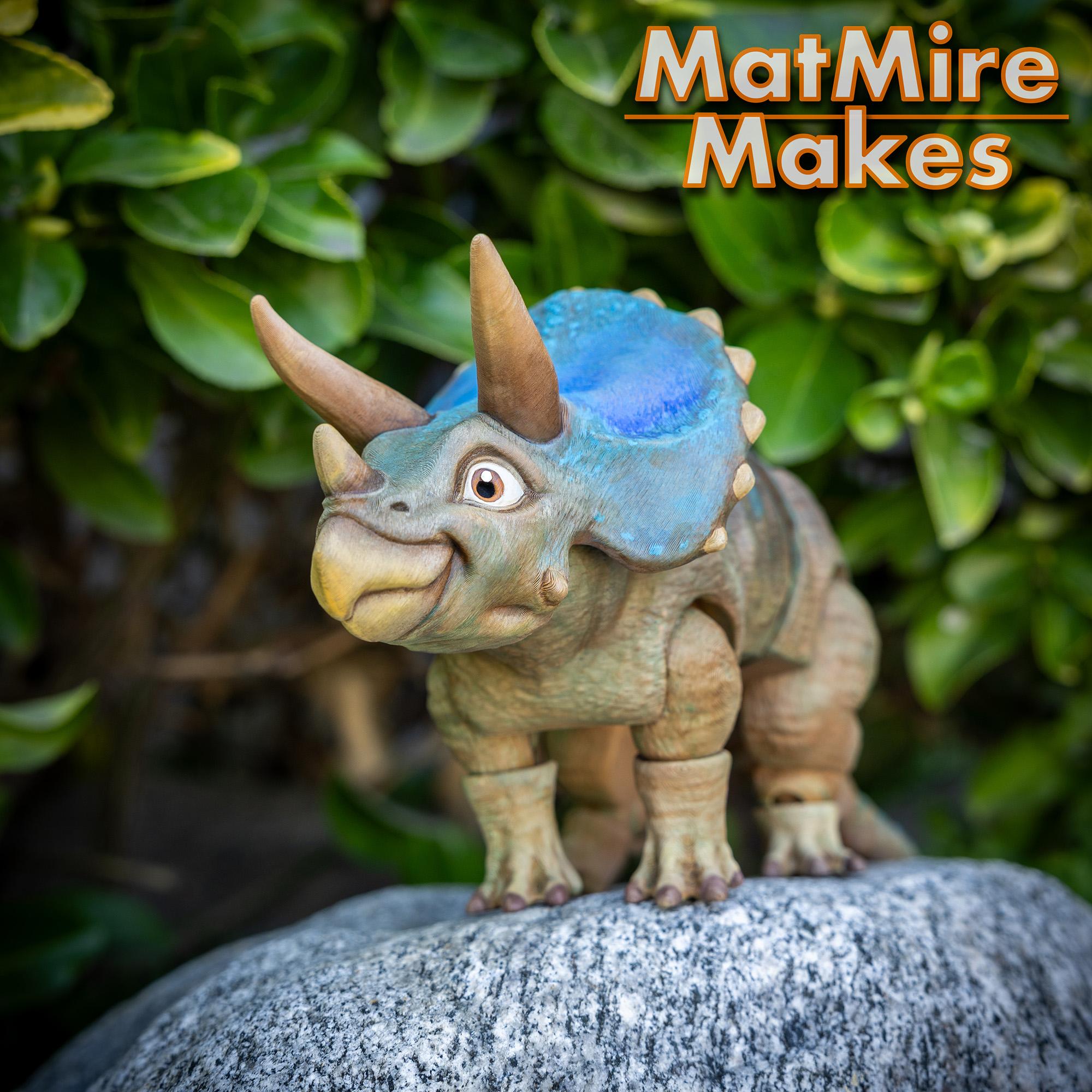 Triceratops - Articulated Figure 3d model