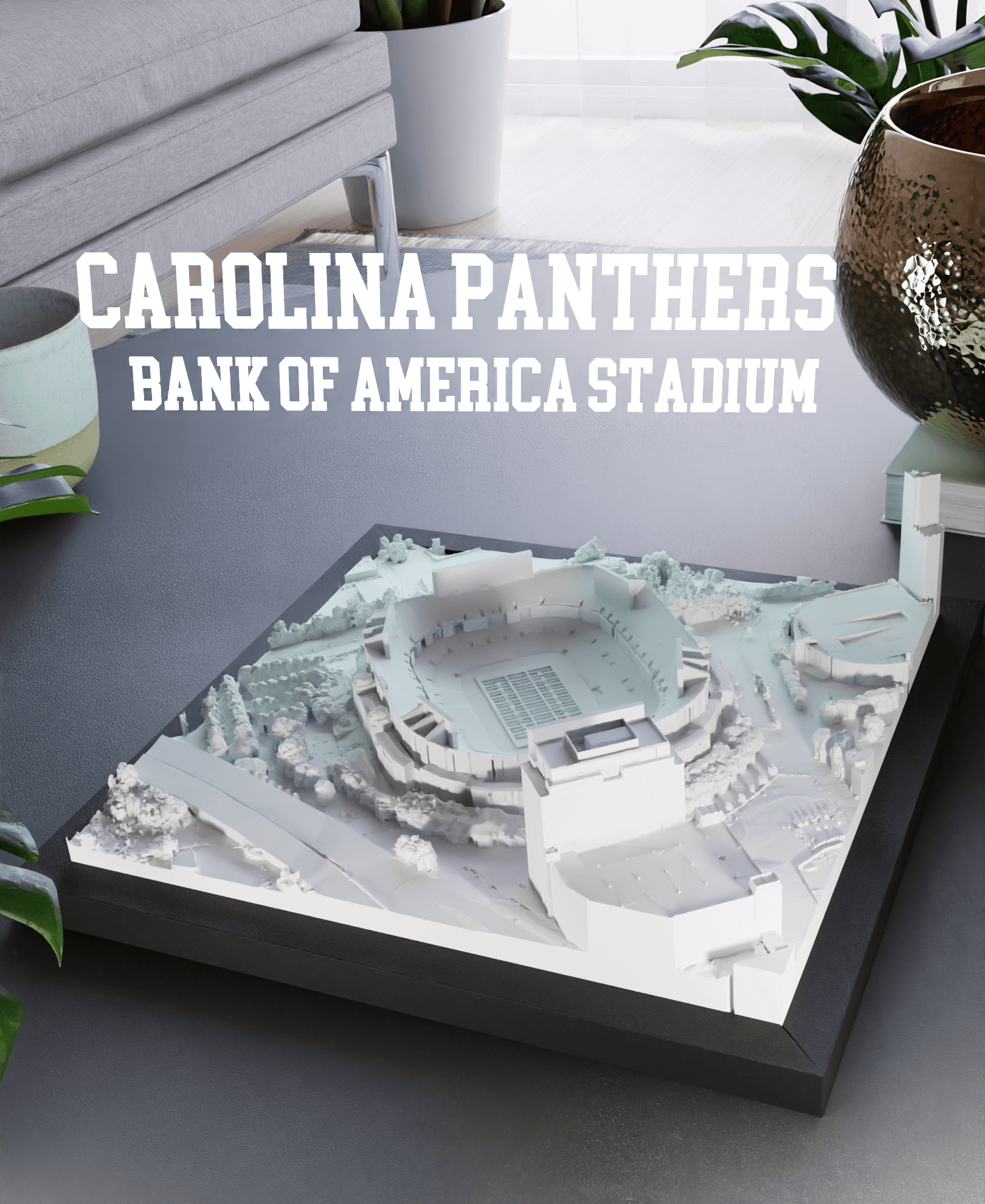 Carolina Panthers - Bank of America Stadium 3d model