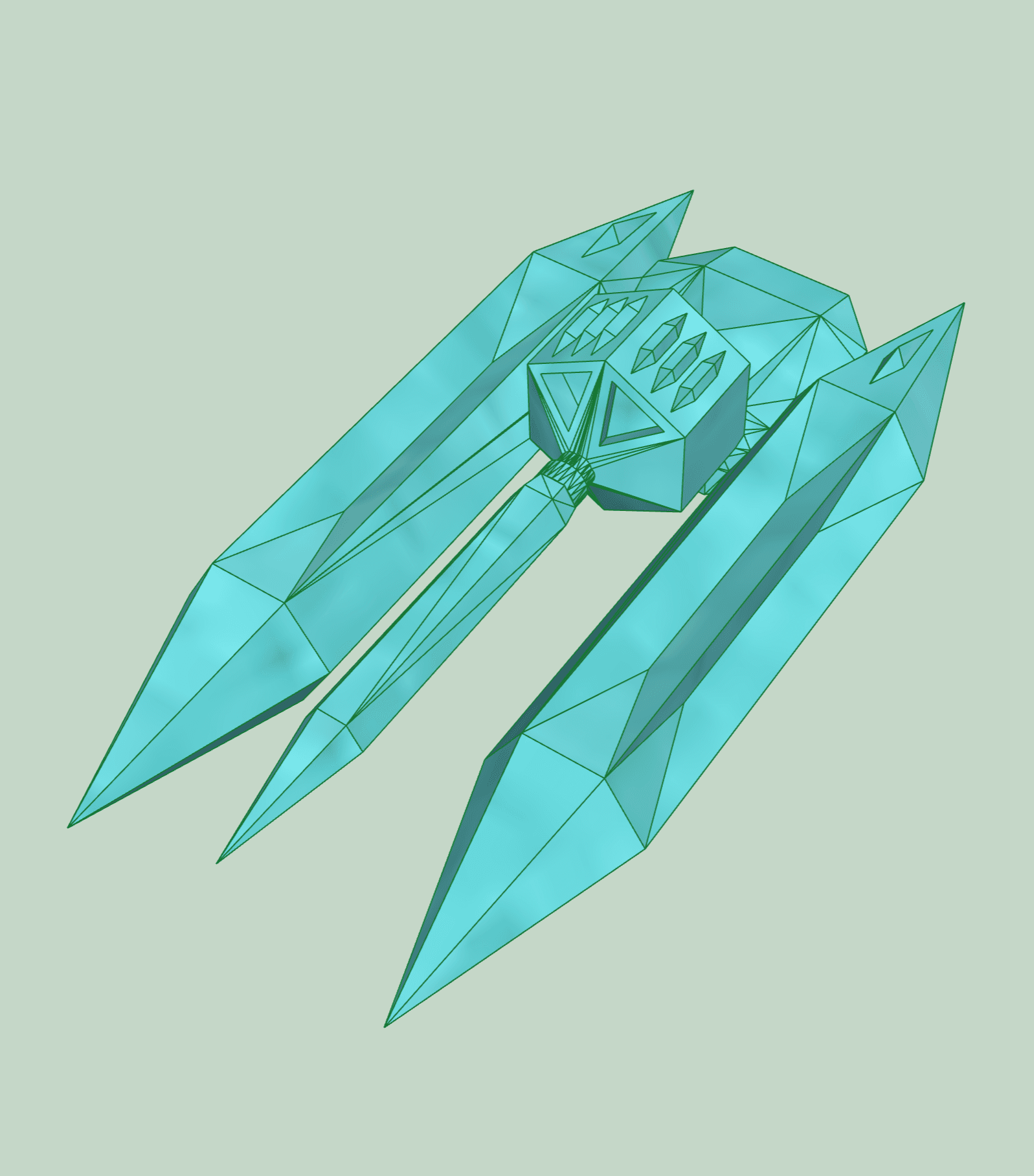 Crystal Energy Tank Remix 3d model