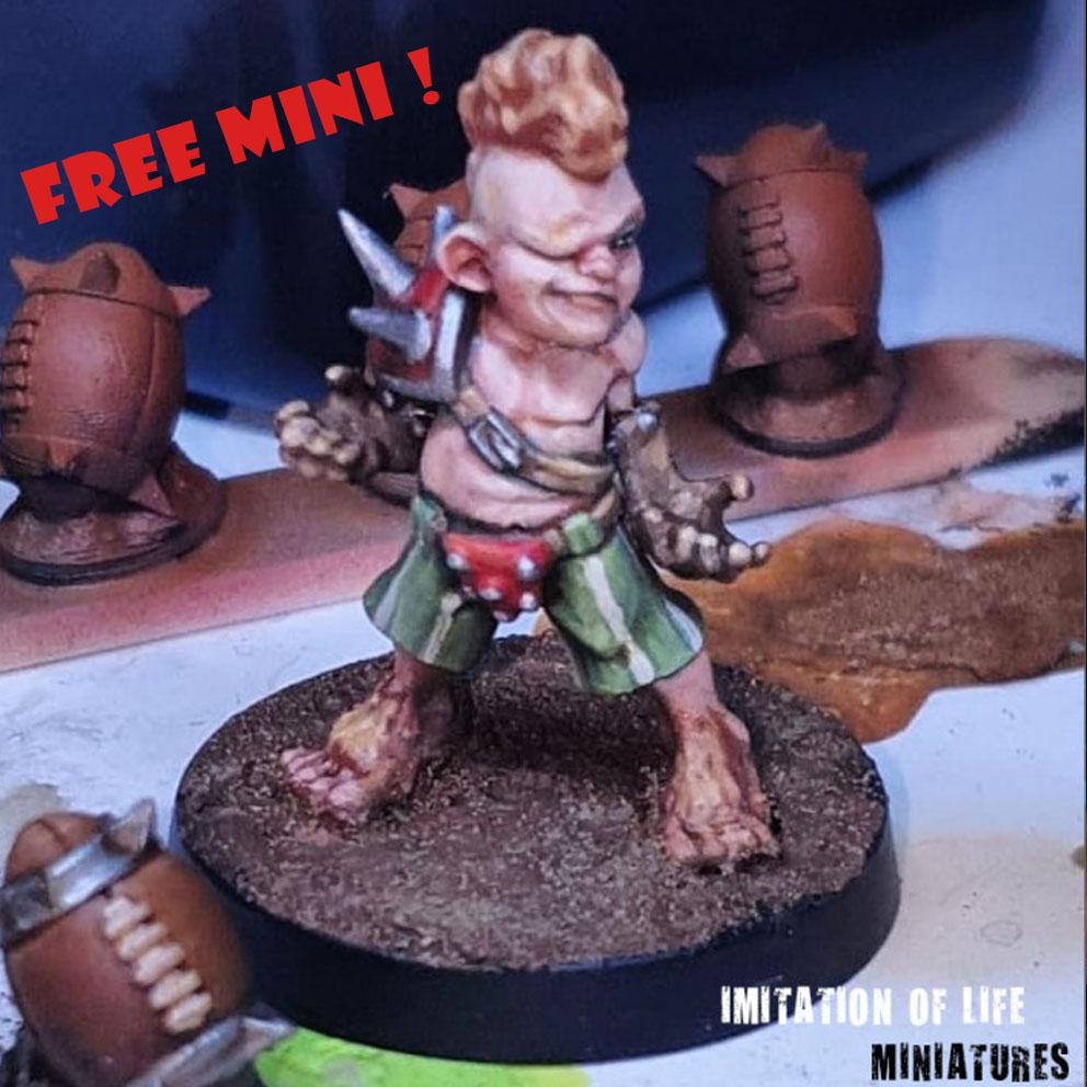 Bingo Whackins, Chaotic Halfling Fantasy Football Star *Free Miniature 3d model