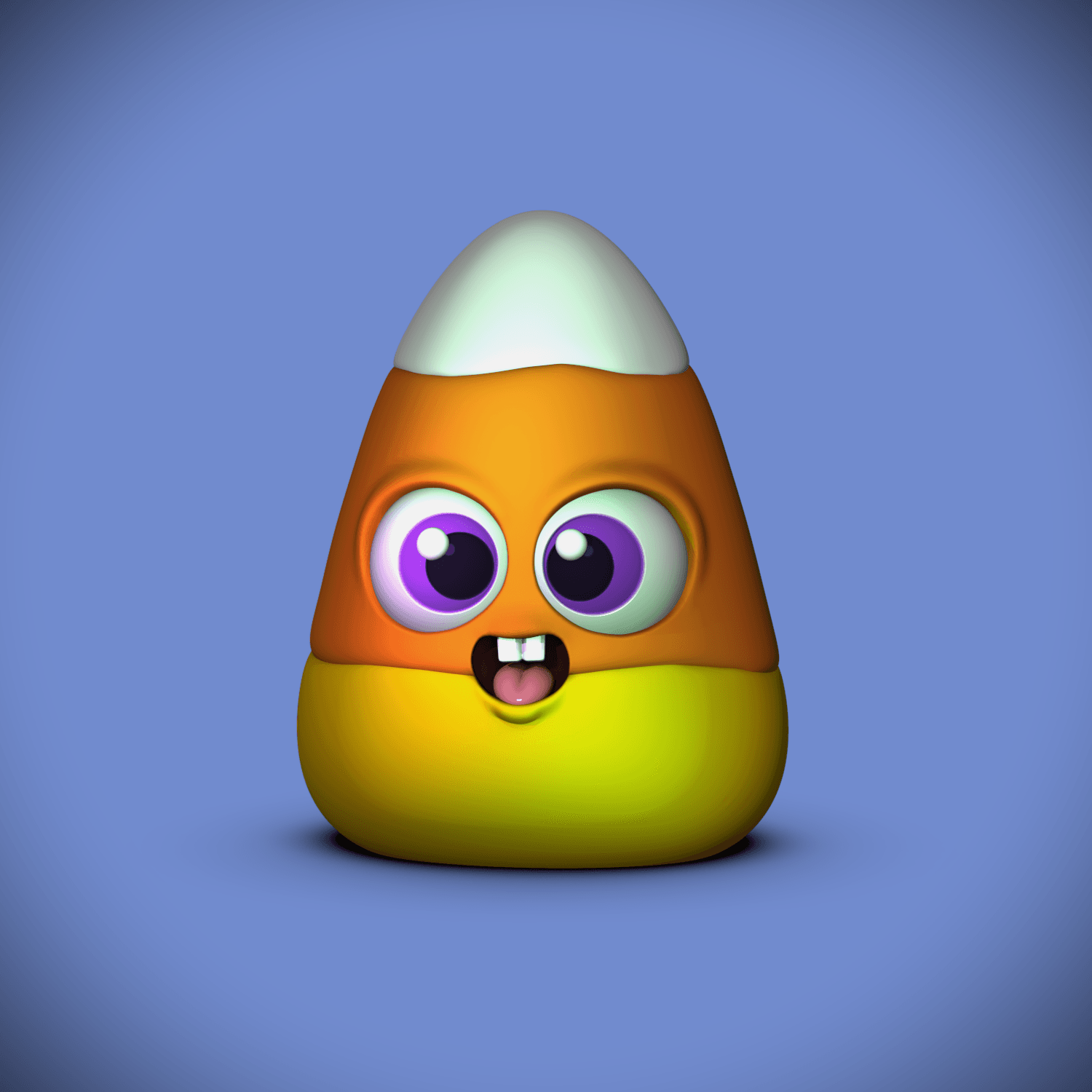 Candy Corn -Teethy (+Bambu 3mf) 3d model