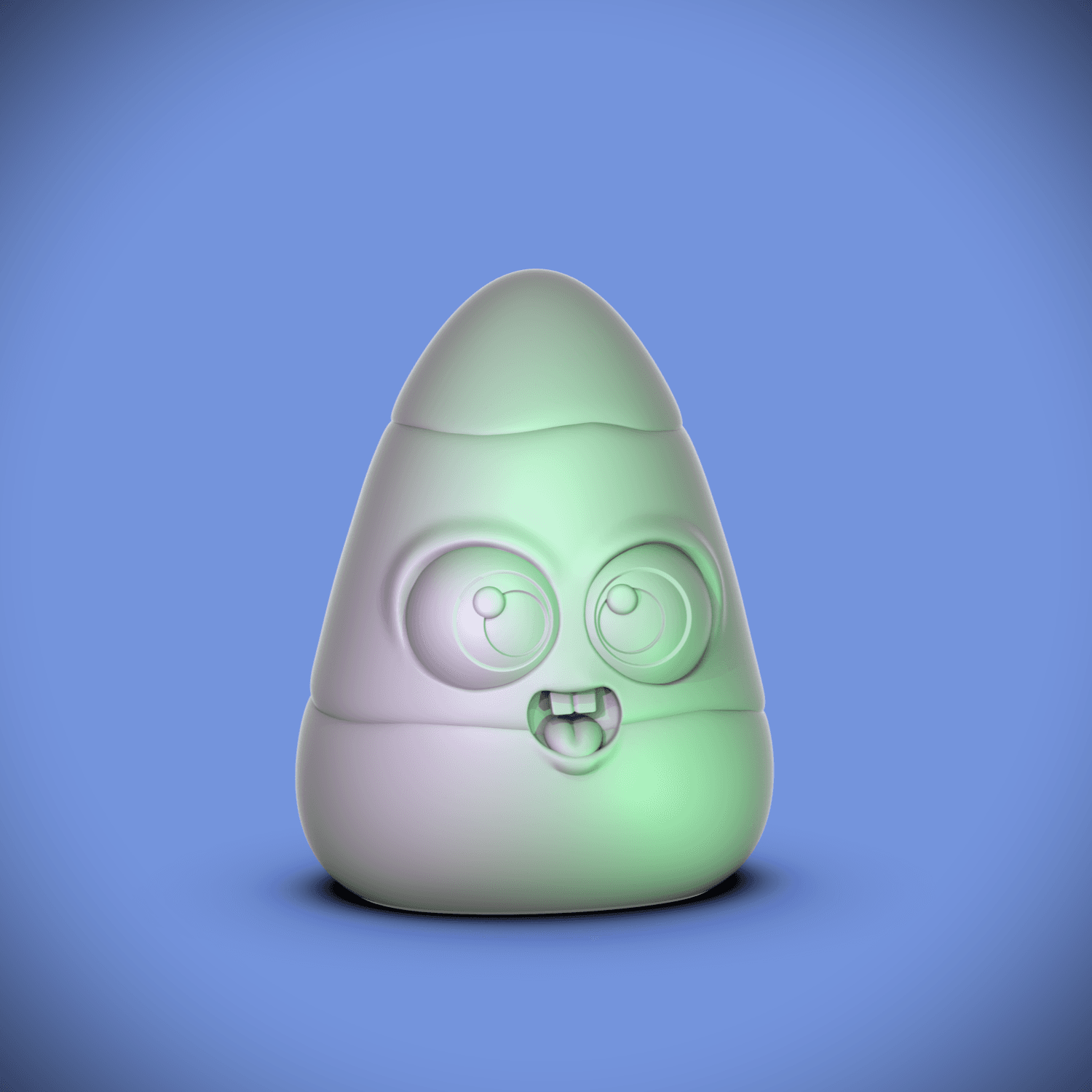 Candy Corn -Teethy (+Bambu 3mf) 3d model