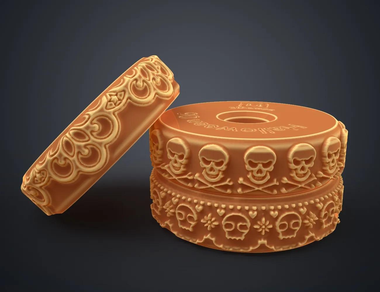 Halloween Stamp Wheels (4-6) 3d model