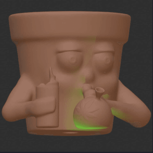 Stoner pot.stl 3d model