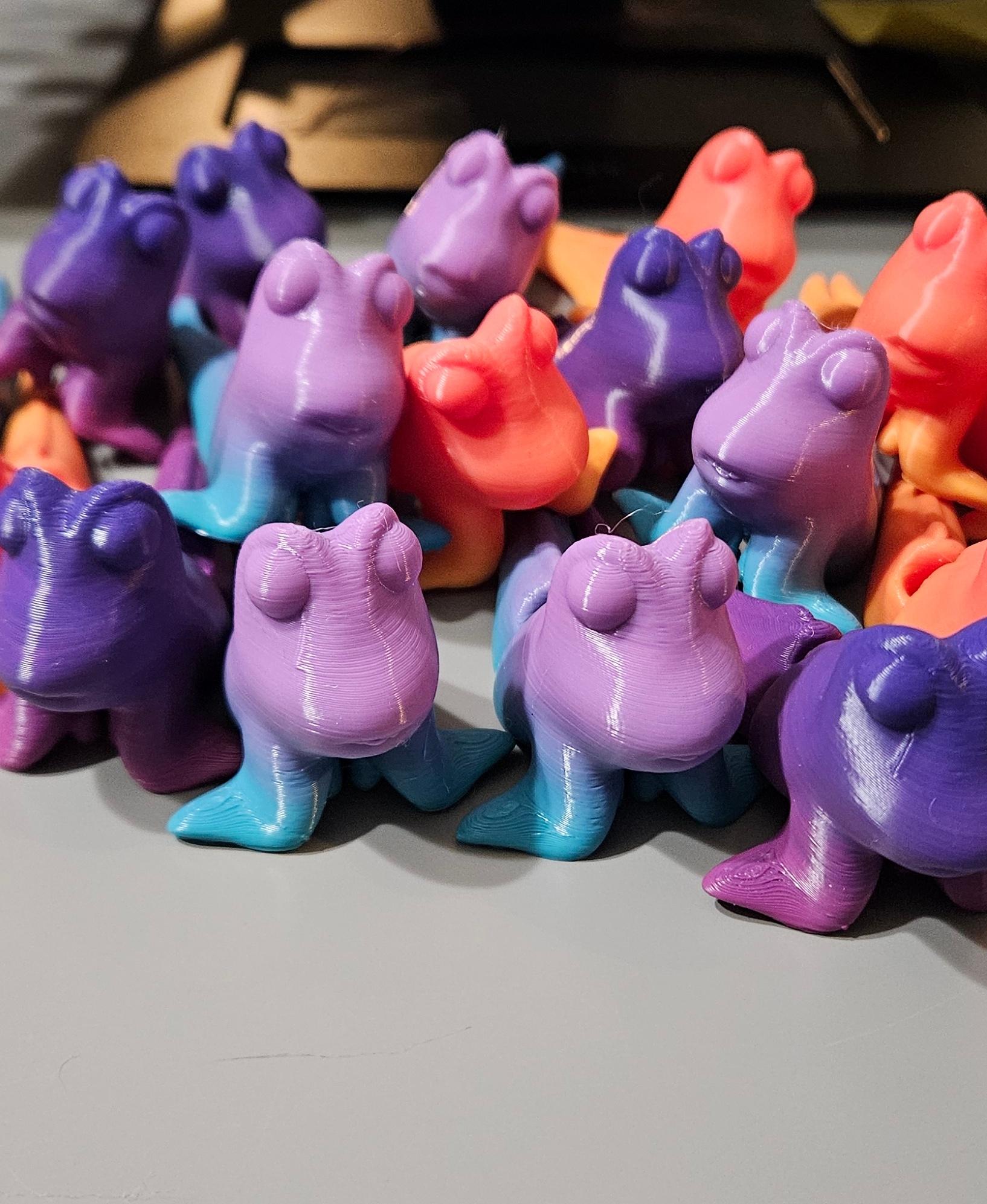 Cute Flexi Mudskipper - Army of Mudskippers printed in CookieCad Sunset, sunrise and mermaid - 3d model