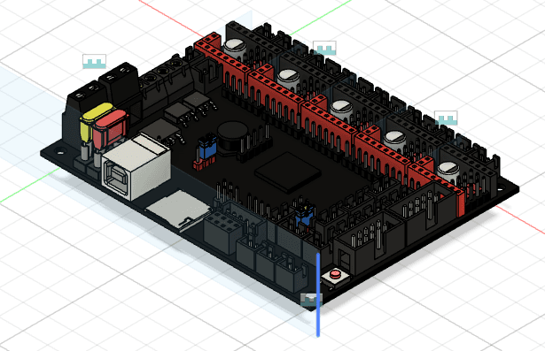 BigTreeTech SKR1.4 with STEP & Fusion 360 Files 3d model