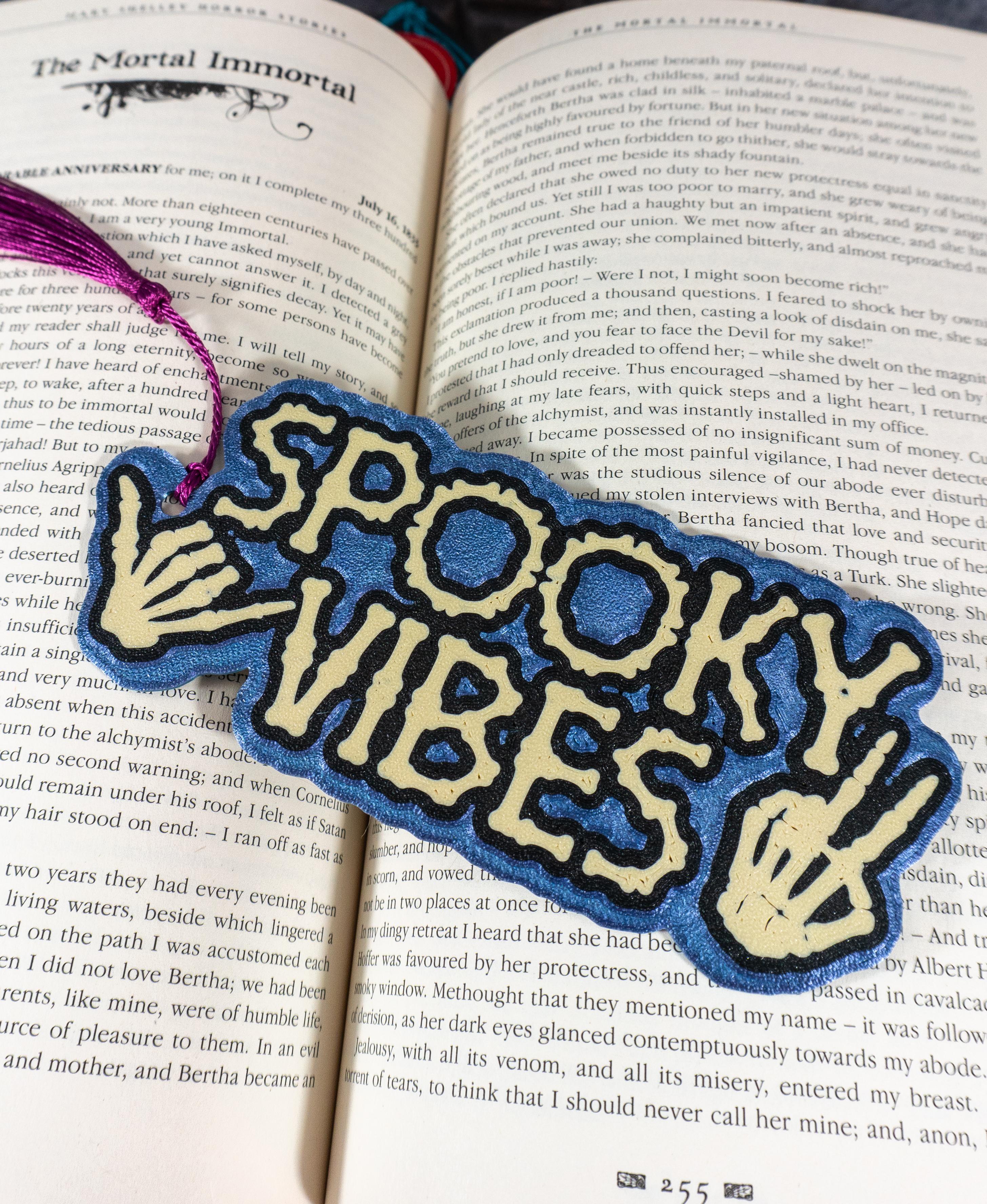 Spooky Vibes Bookmark 3d model