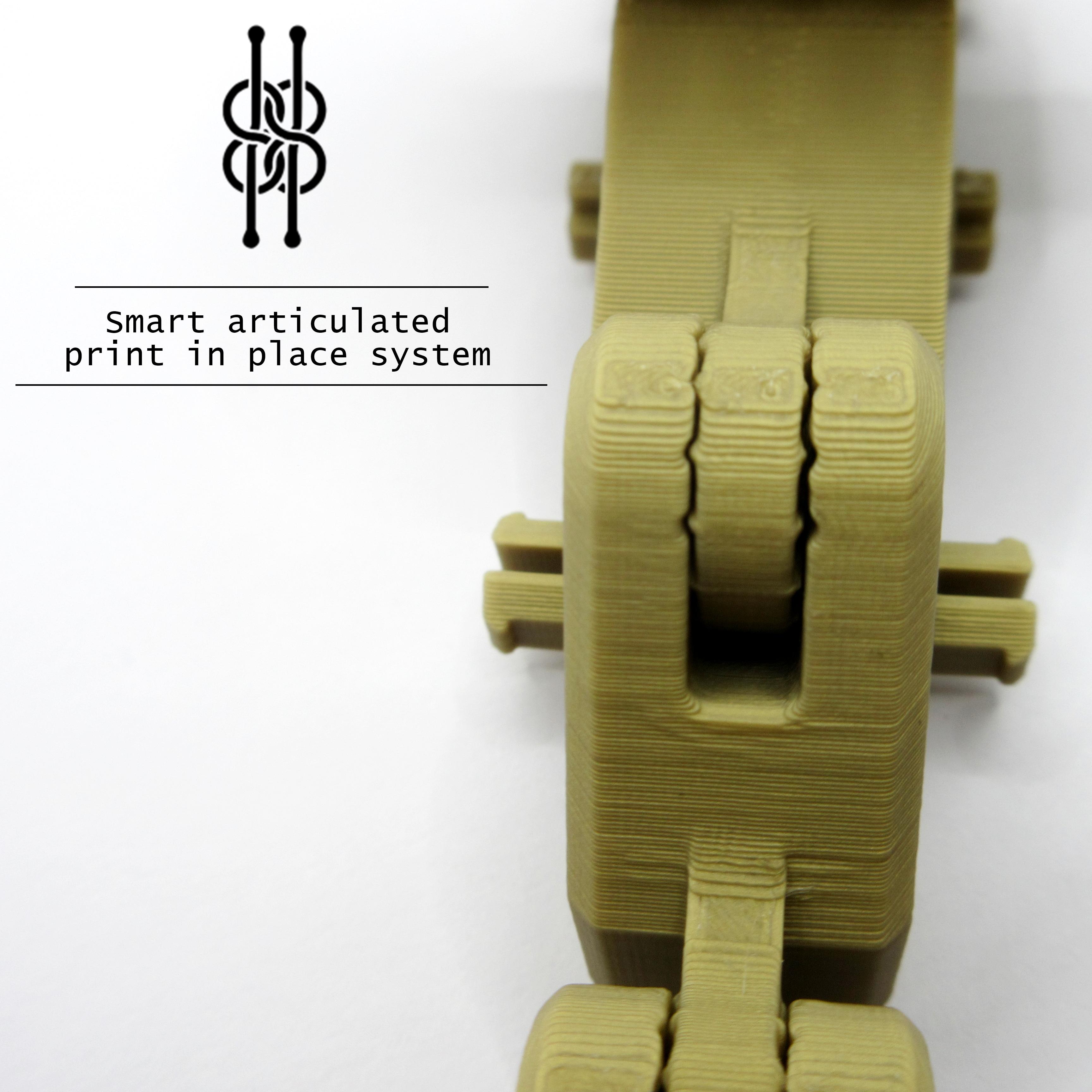 EXCAVATOR PRINT IN PLACE - TRACKS SUPPORTLESS - EASY ASSEMBLY WITH CLIPS 3d model