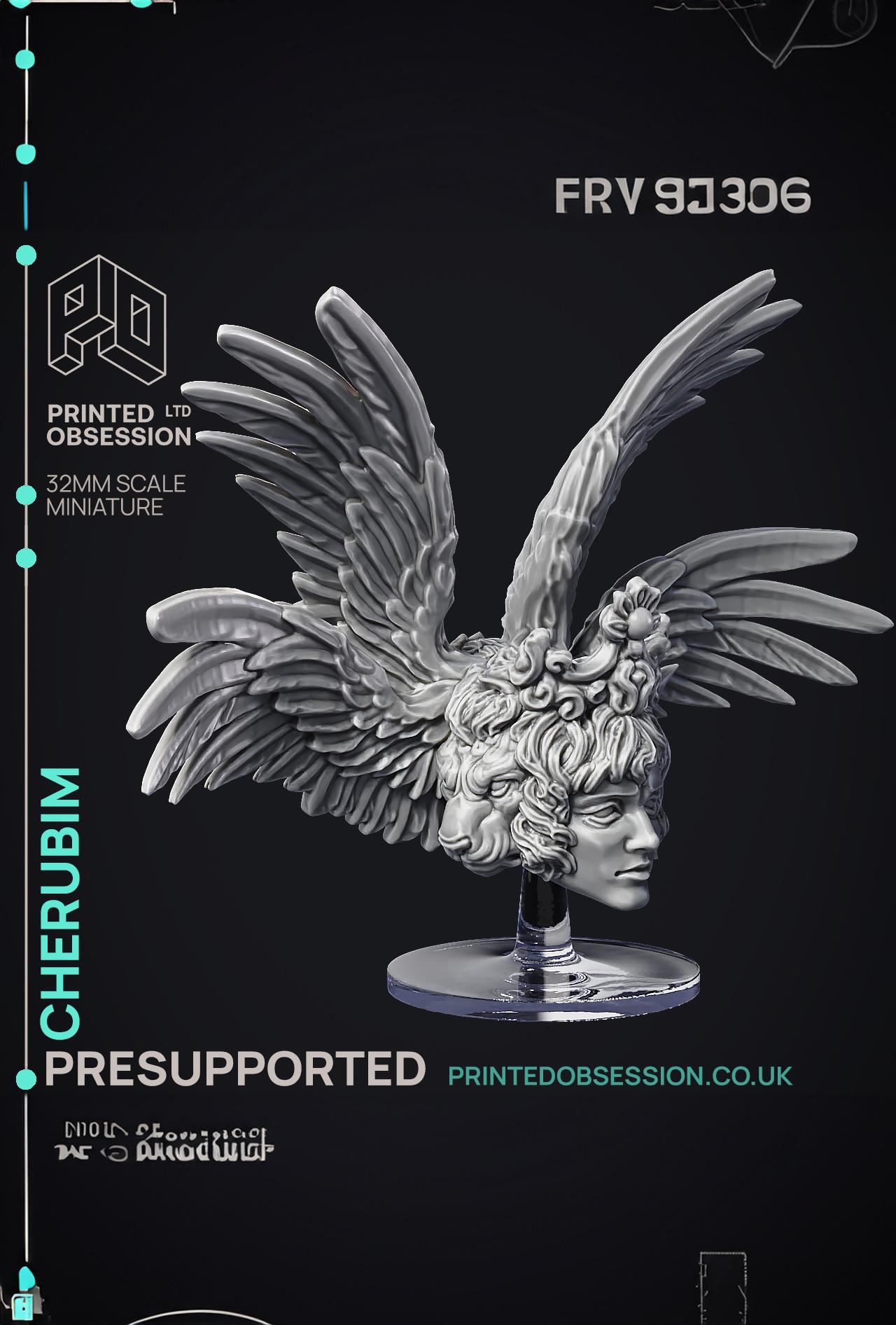 Cherubim - High Celestial - PRESUPPORTED - Heaven Hath No Fury - 32mm scale  3d model