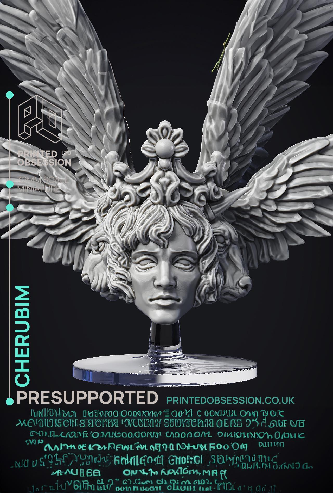 Cherubim - High Celestial - PRESUPPORTED - Heaven Hath No Fury - 32mm scale  3d model