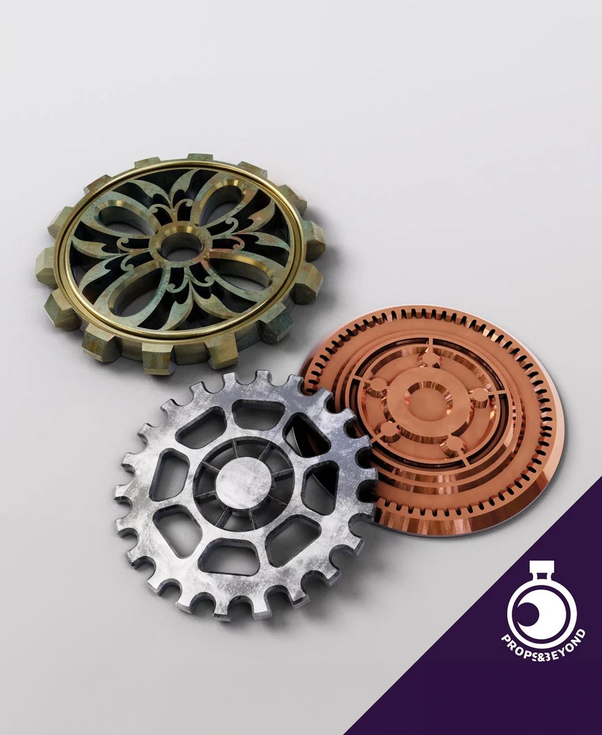 Gear Coins 3d model