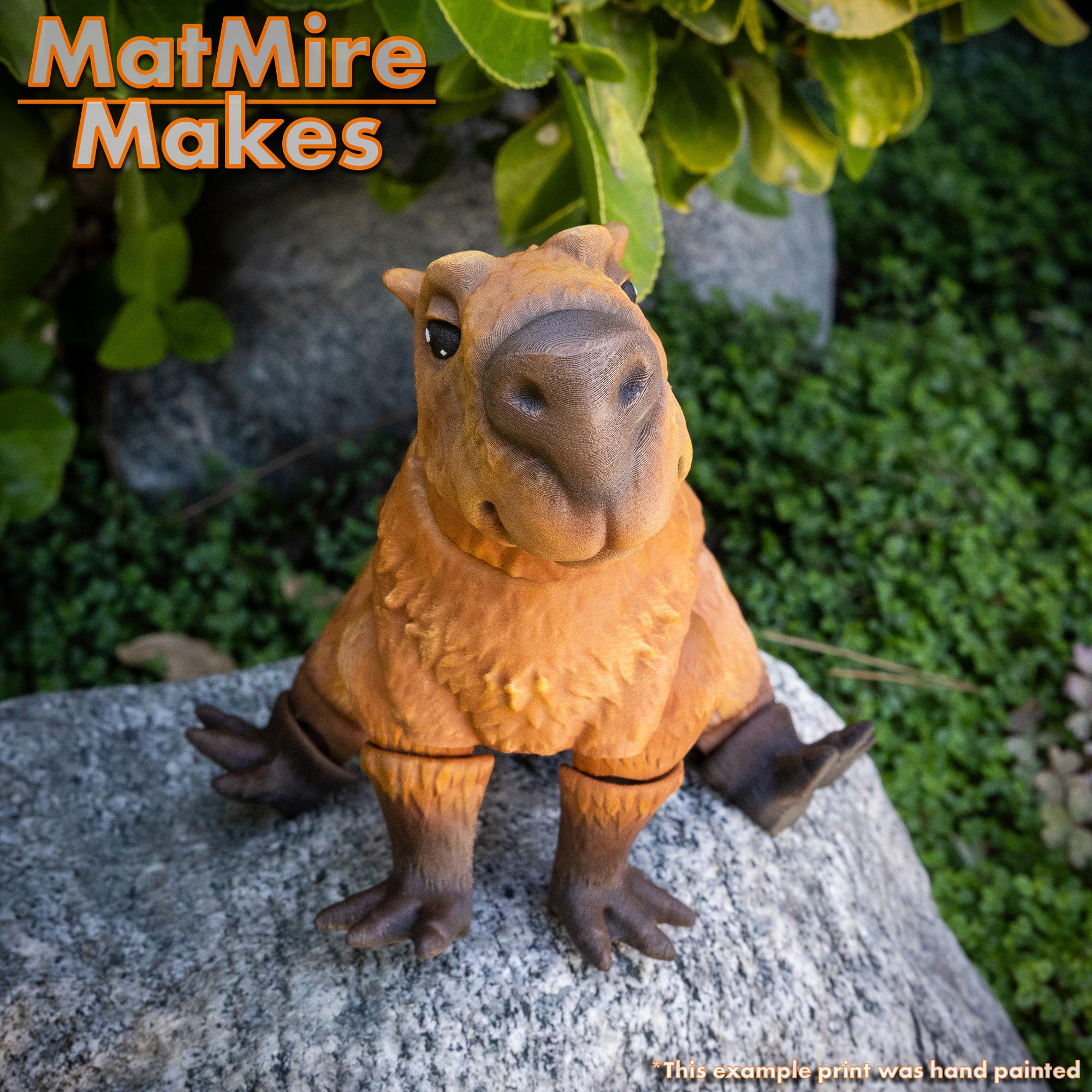 Capybara - Articulated Figure 3d model