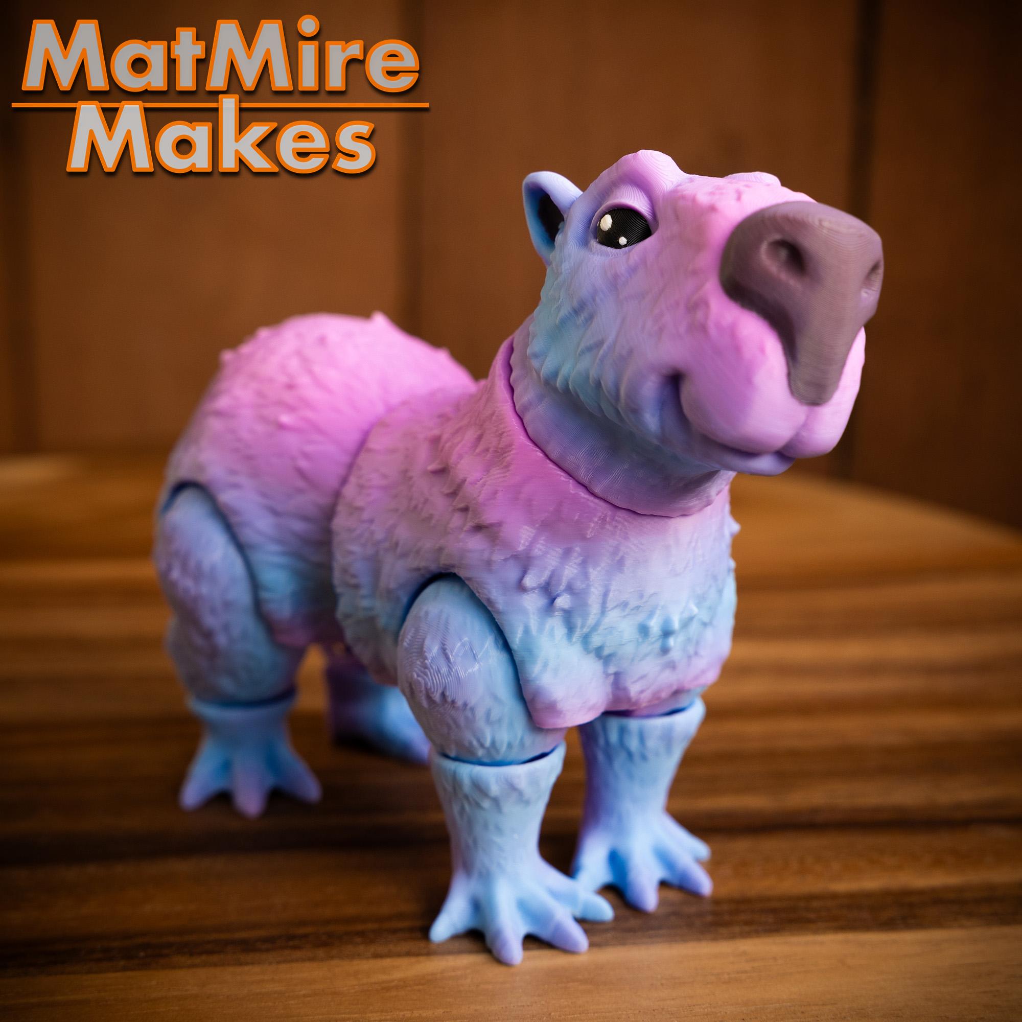 Capybara - Articulated Figure 3d model