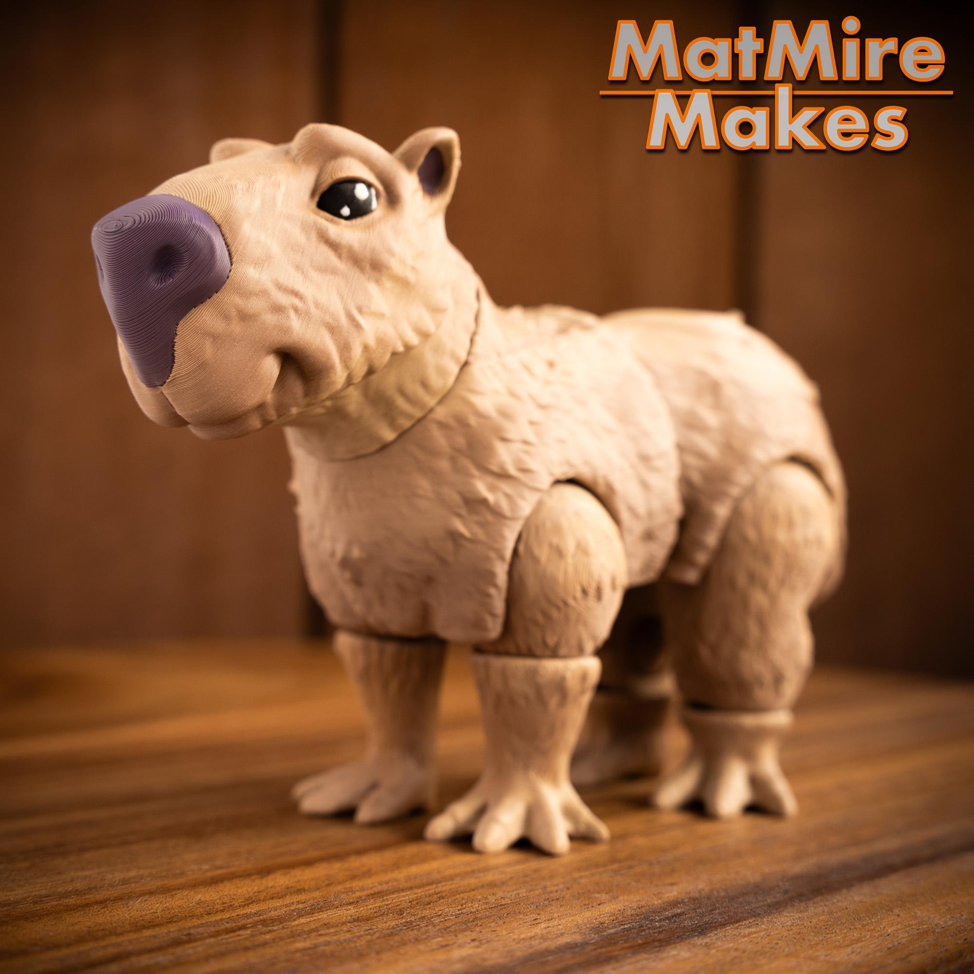 Capybara - Articulated Figure 3d model