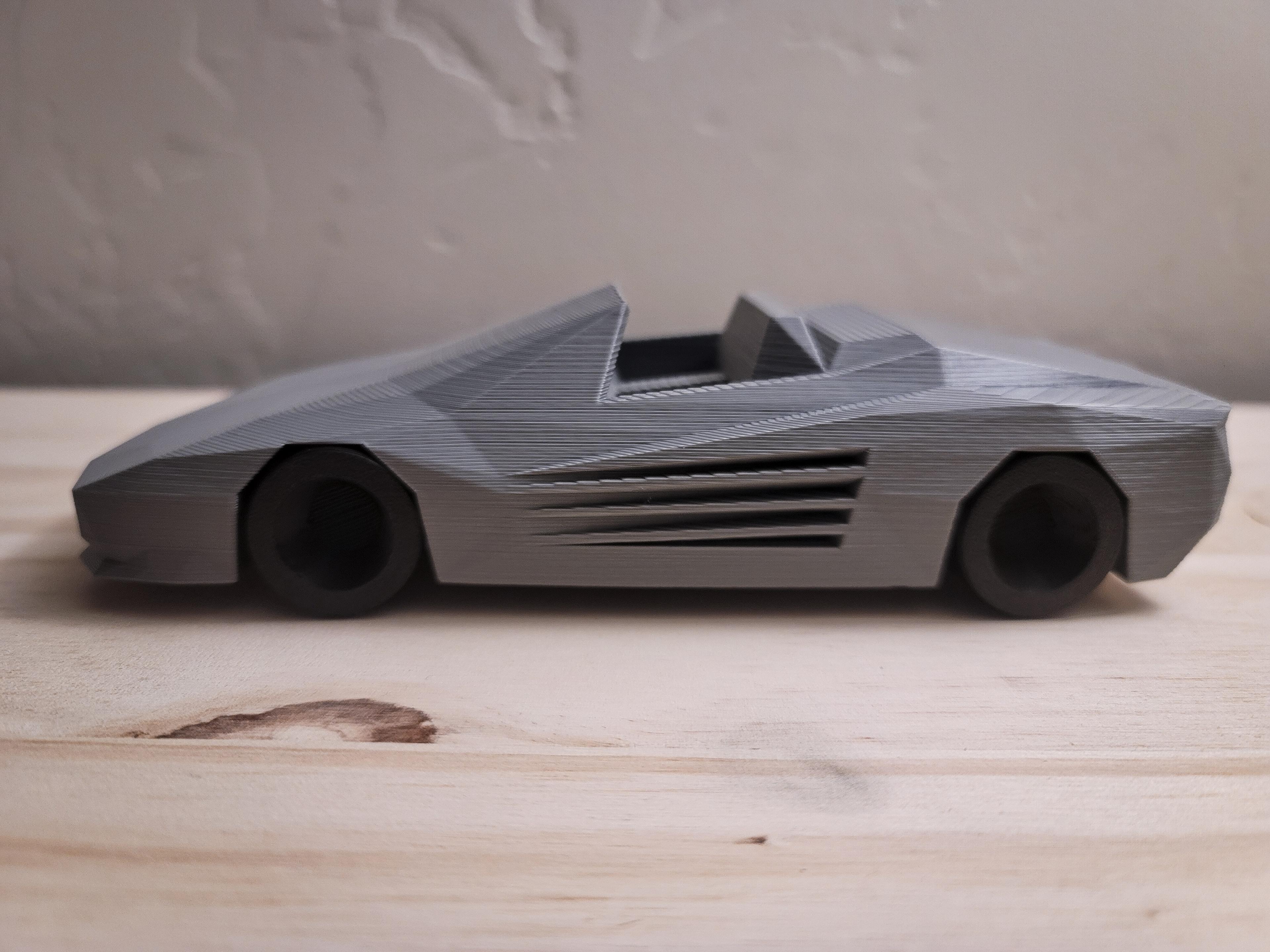 Low Poly Testarossa Spider 3d model