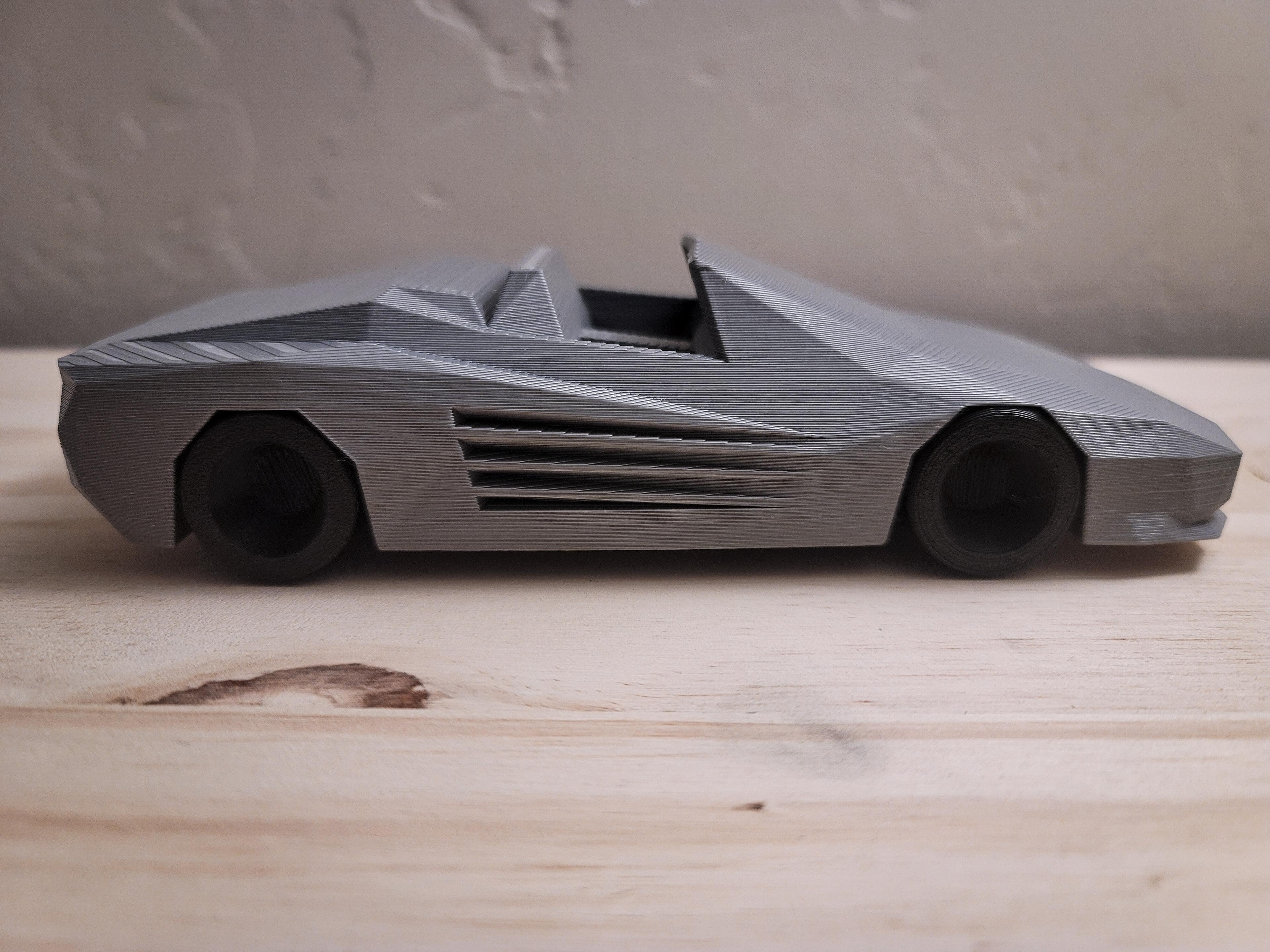 Low Poly Testarossa Spider 3d model