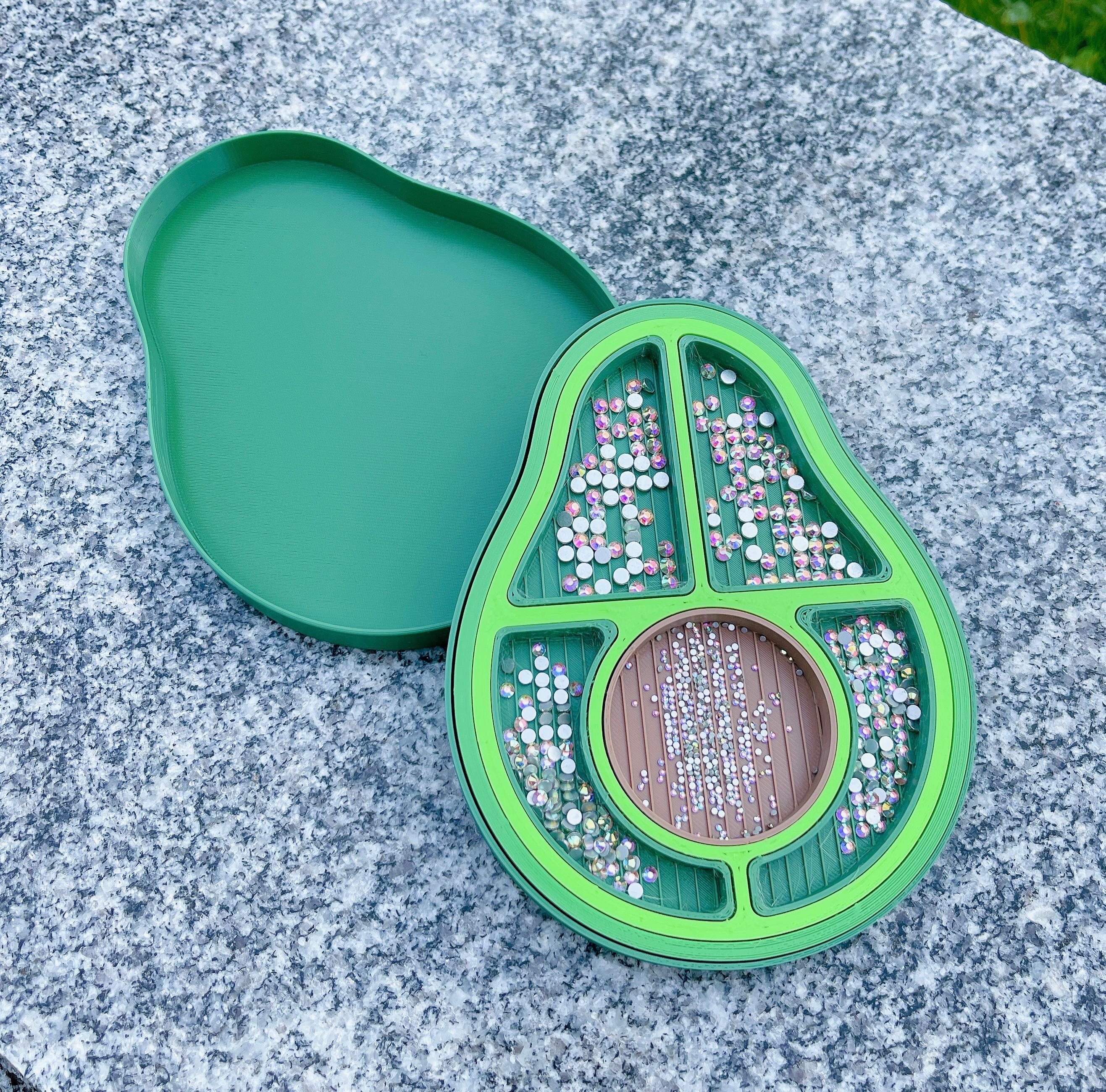 Avocado Rhinestone Tray 3d model