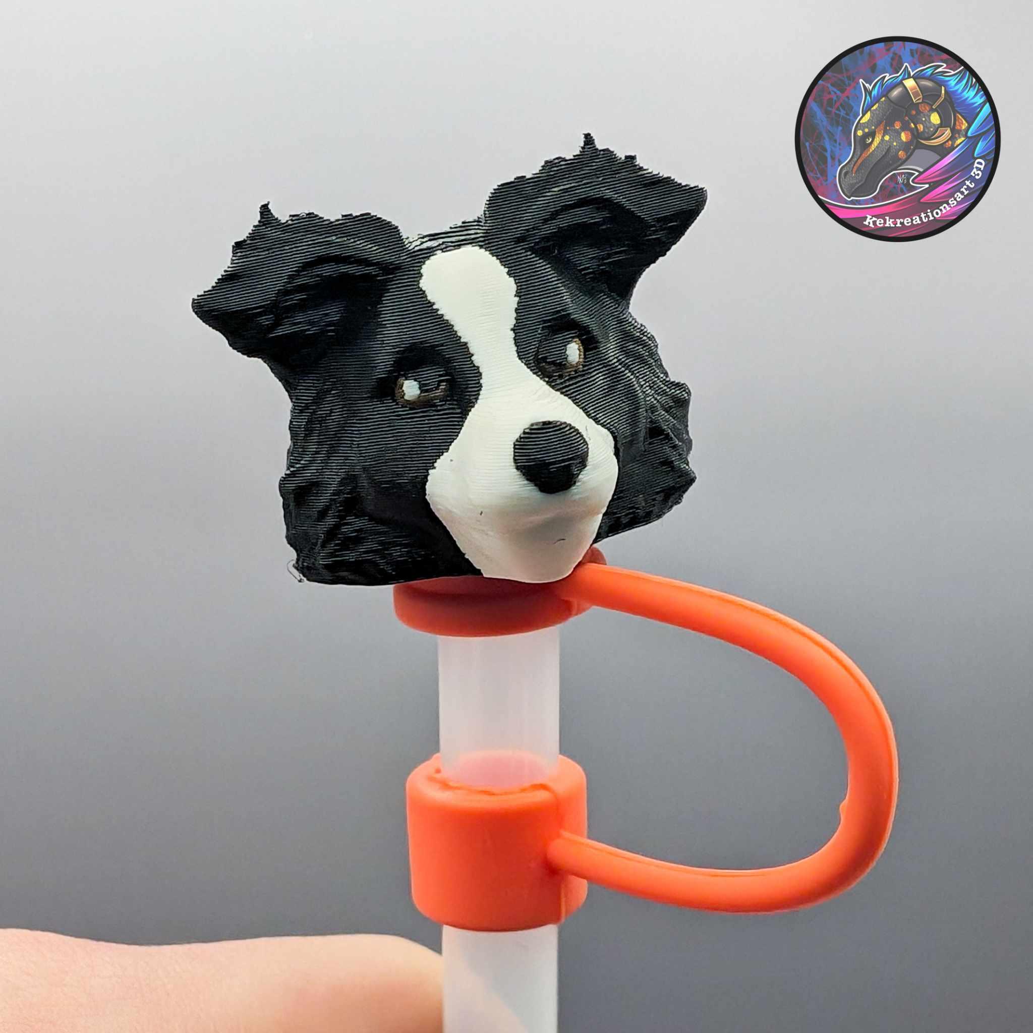 Dog Set 1 Heads and Straw Toppers 3d model