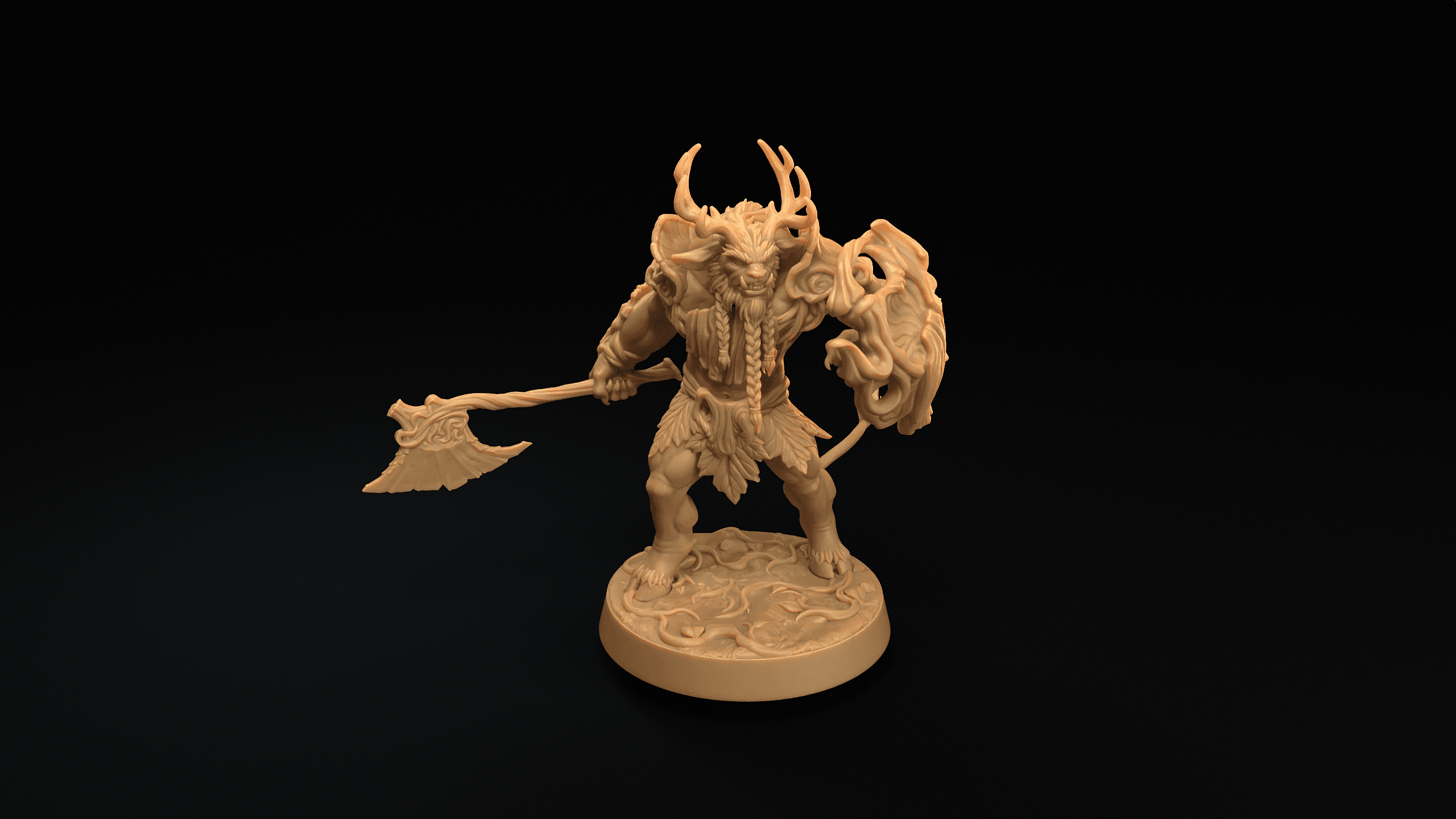Forestfolk with Axes 3d model