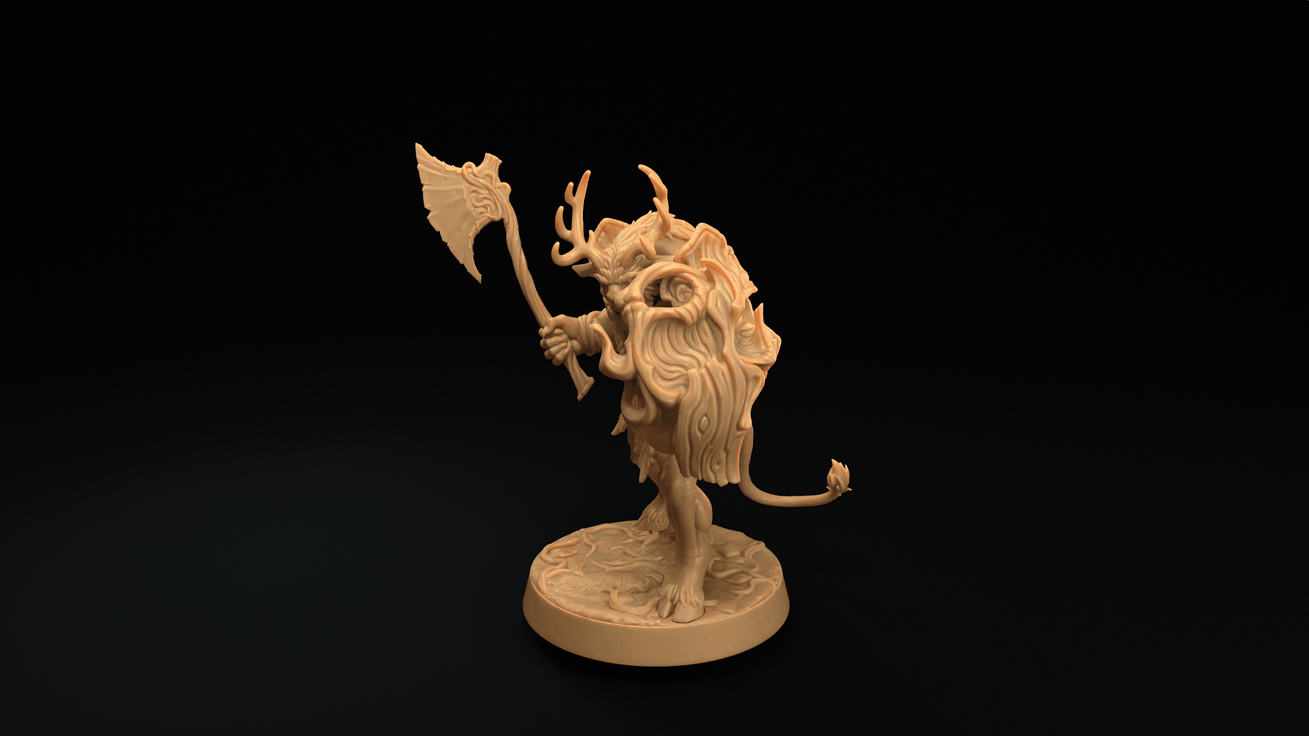 Forestfolk with Axes 3d model