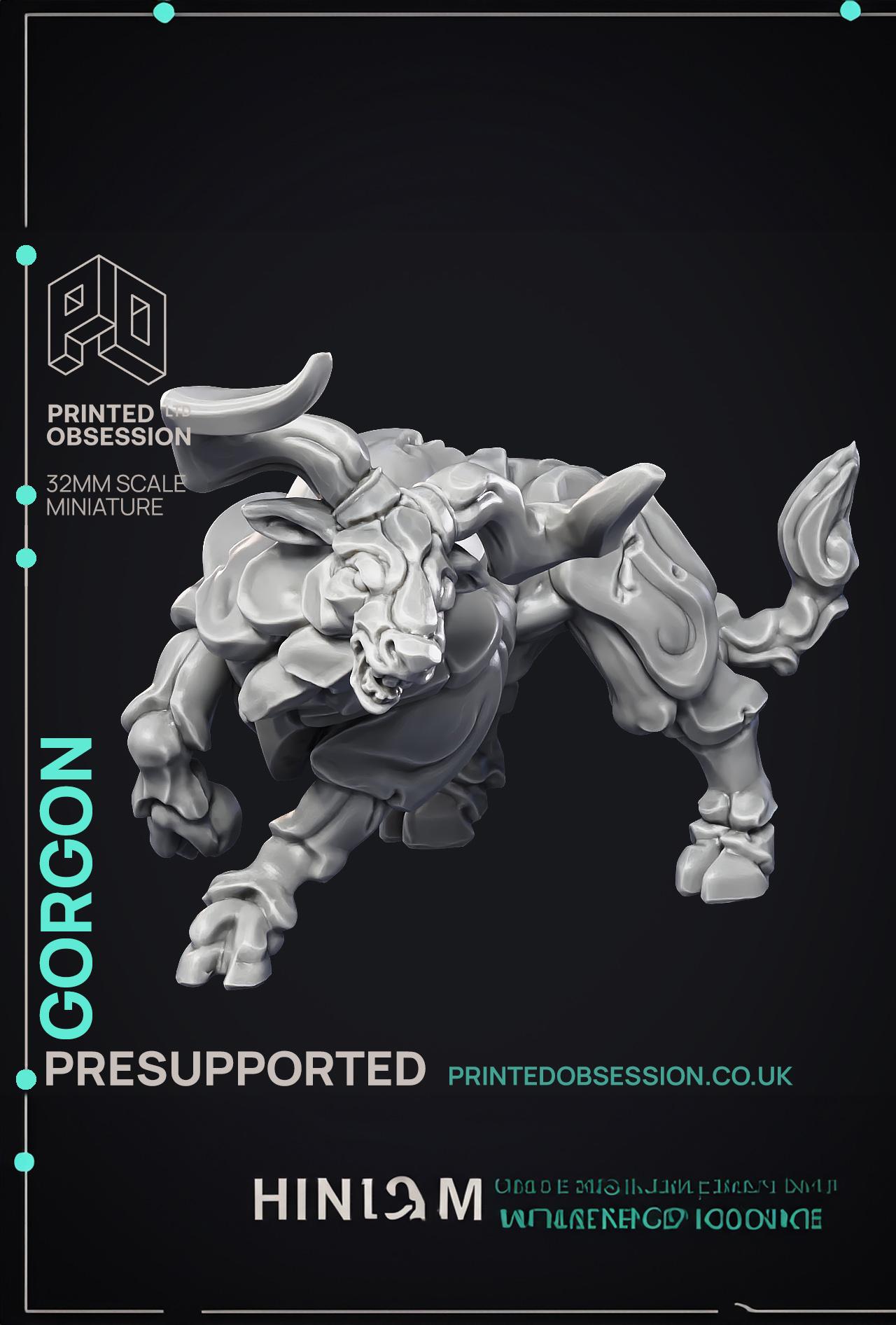 Gorgon - Large Beast - PRESUPPORTED - 32mm scale  3d model