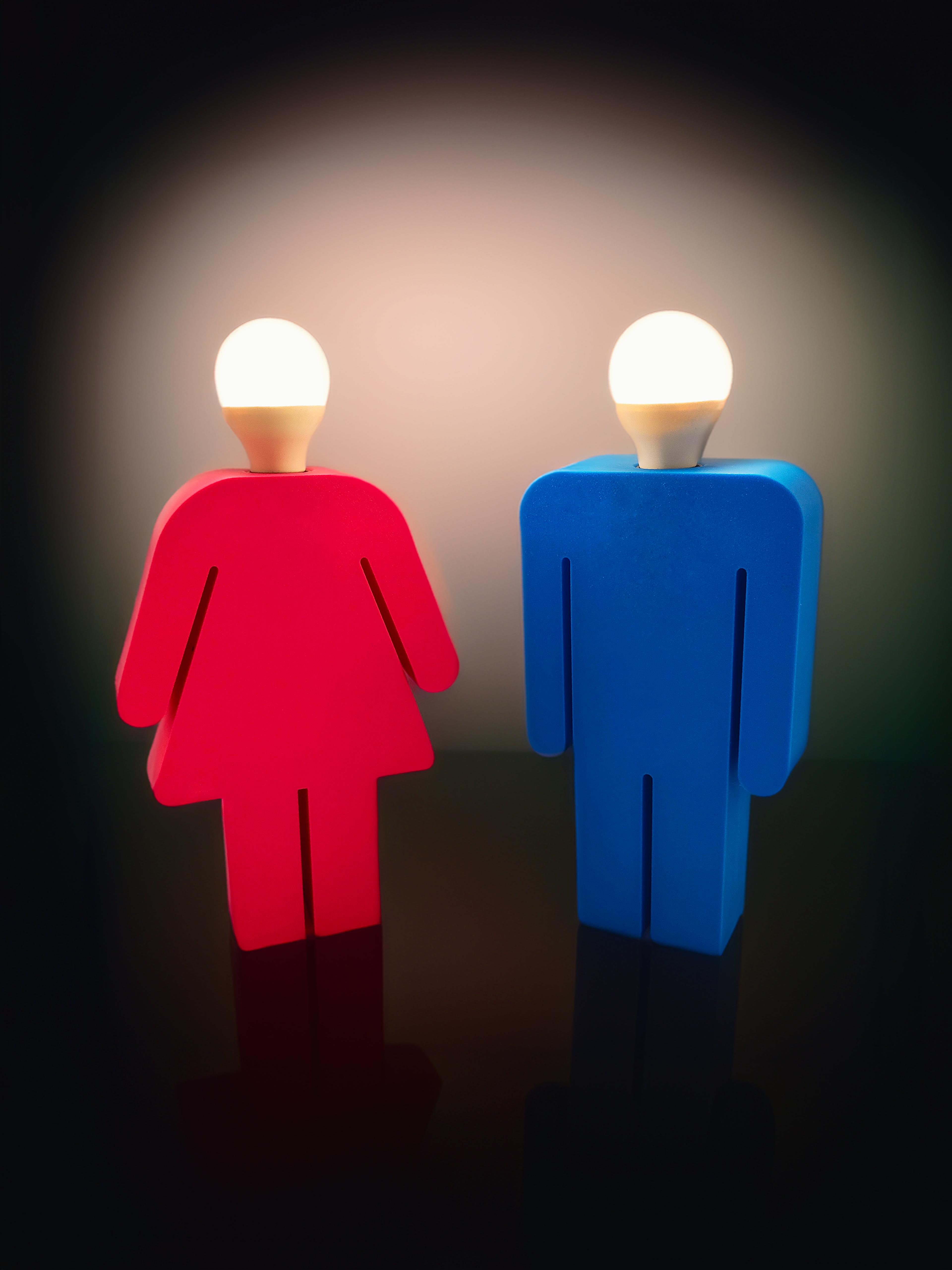 Man & Woman Table Lamp 3d model