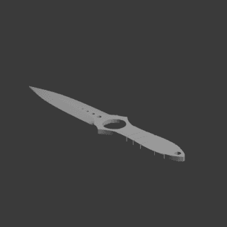 Skeleton knife CSGO 3d model