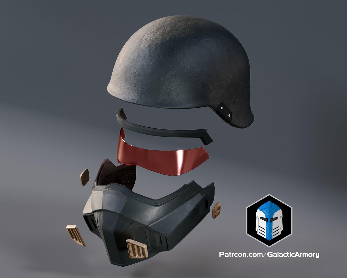 Helldivers 2 Helmet - Light Gunner - 3D Print Files 3d model