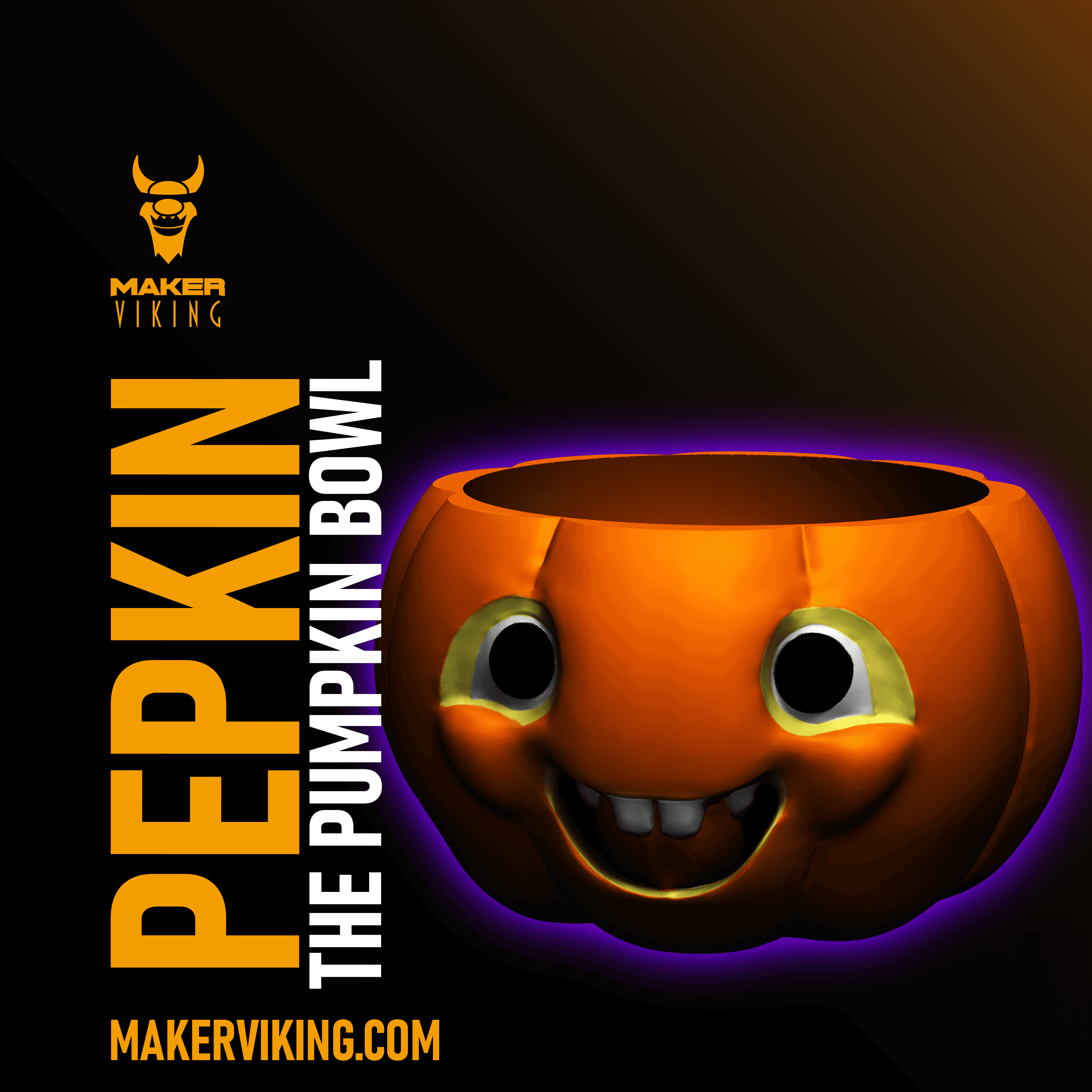 Pepkin the Pumpkin Bowl 3d model