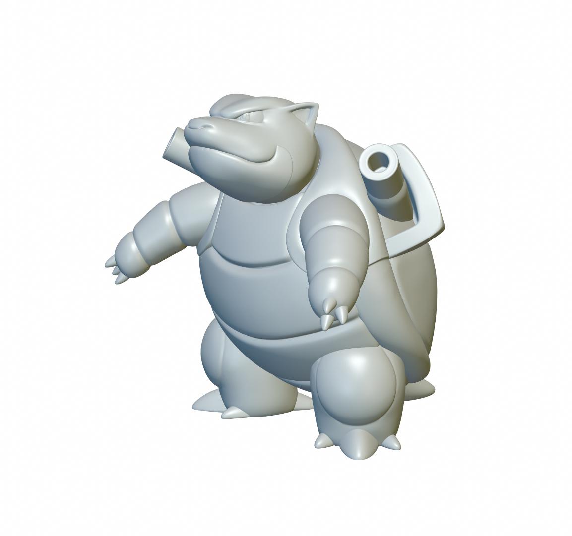 Pokemon Blastoise #9 - Optimized for 3D Printing 3d model