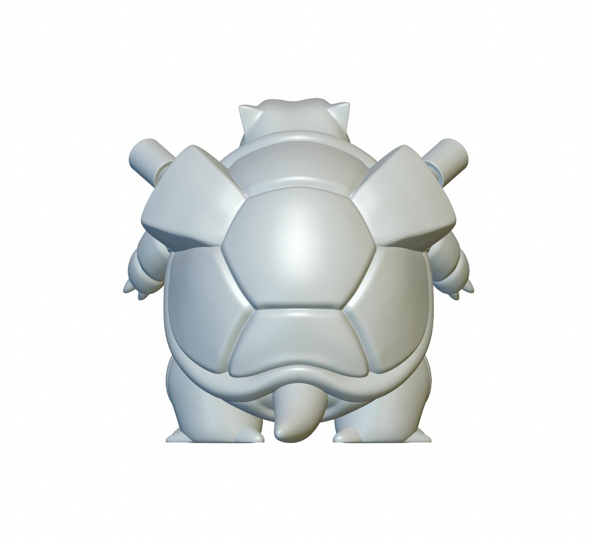 Pokemon Blastoise #9 - Optimized for 3D Printing 3d model