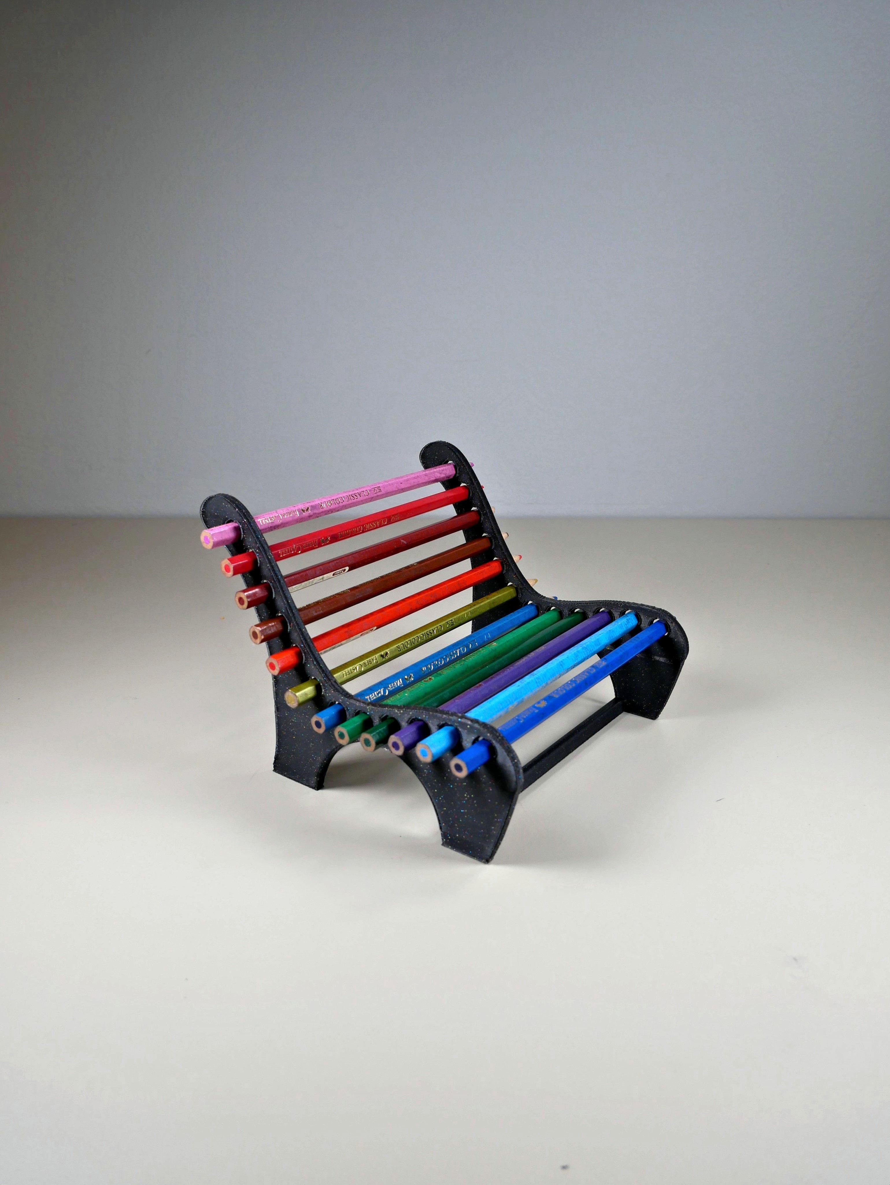 Pencil Bench 3d model