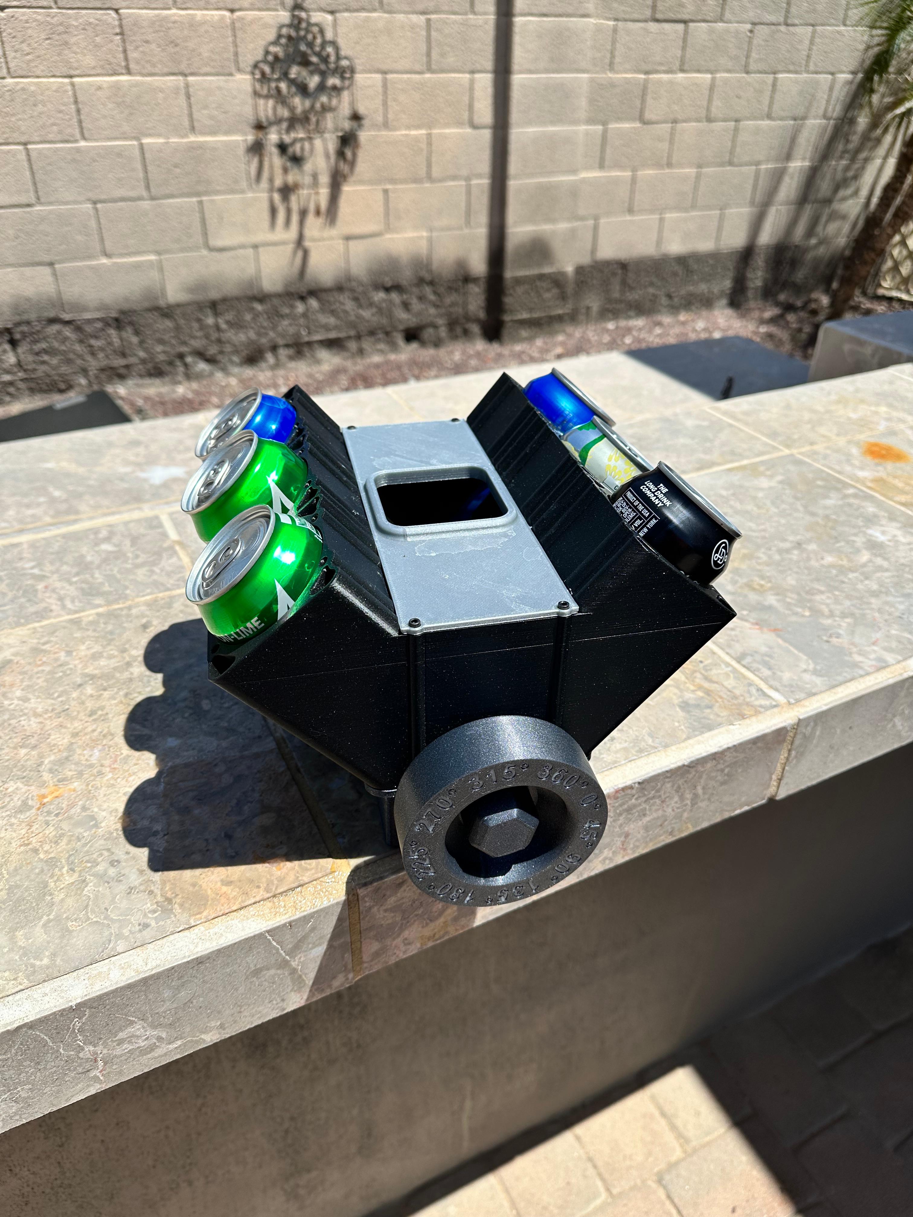 The Original V6 Can Cooler - With Working Crank!!! As seen on TIKTok @LS3DP 3d model