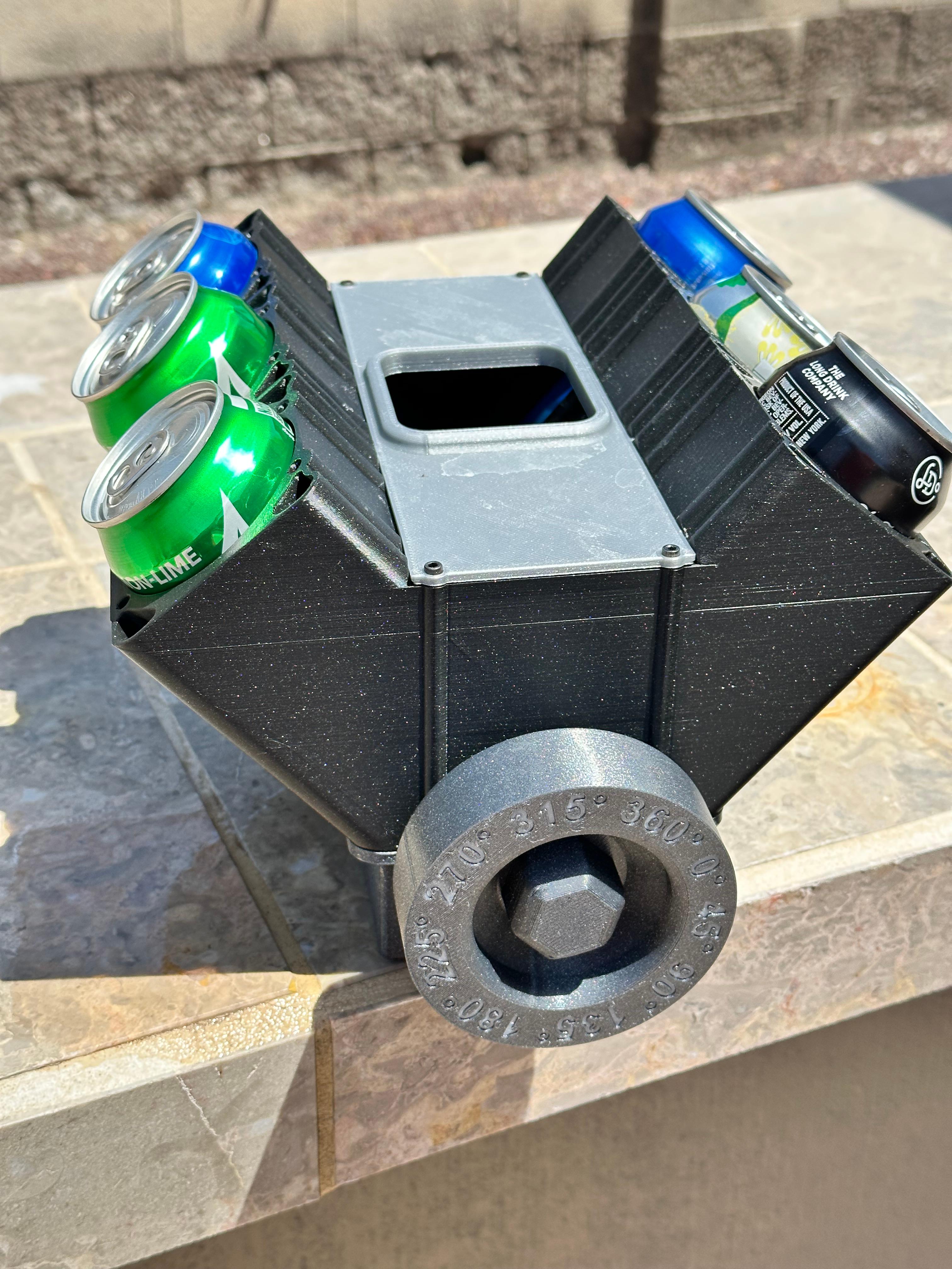 The Original V6 Can Cooler - With Working Crank!!! As seen on TIKTok @LS3DP 3d model