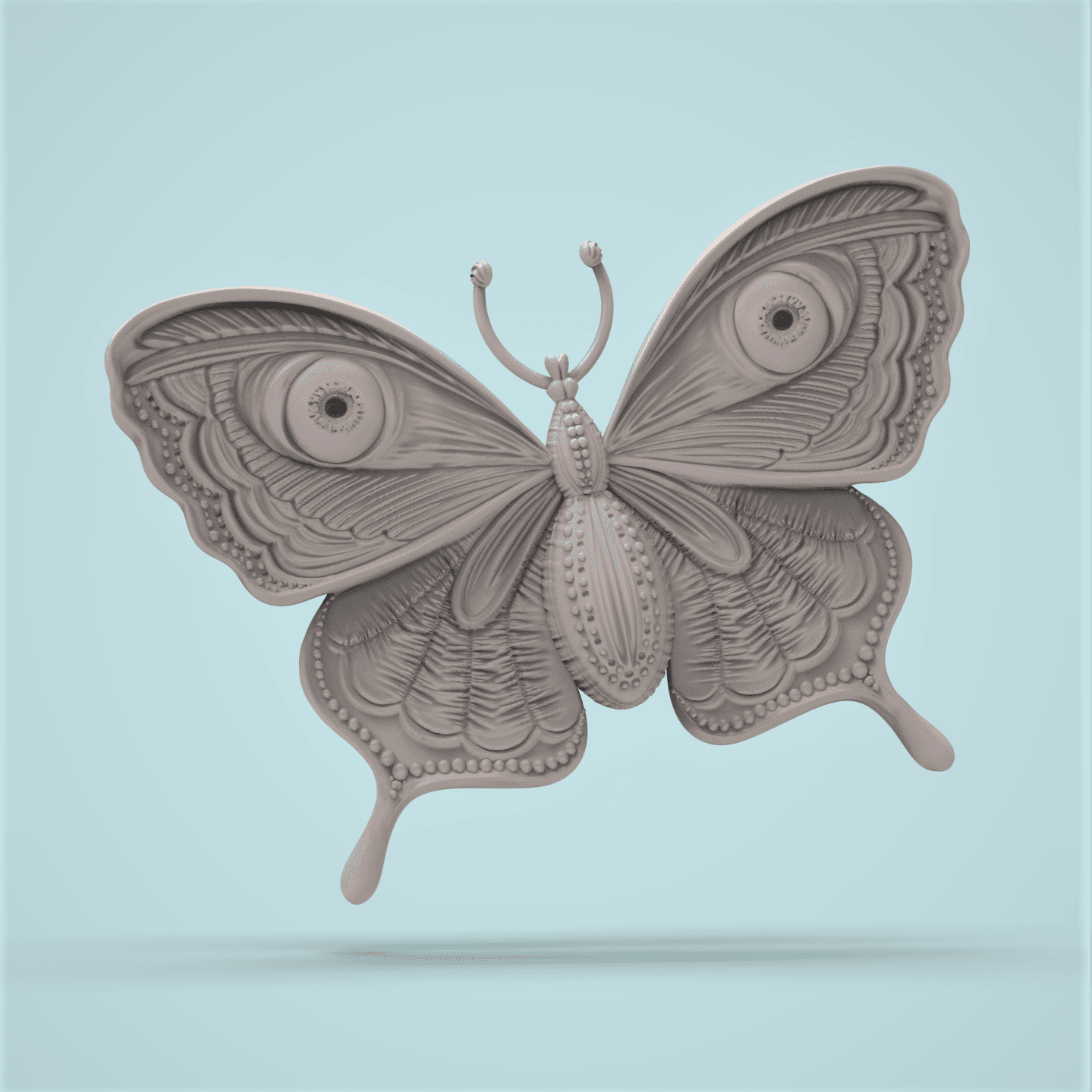 Butterfly Wall Art -Eyes 3d model