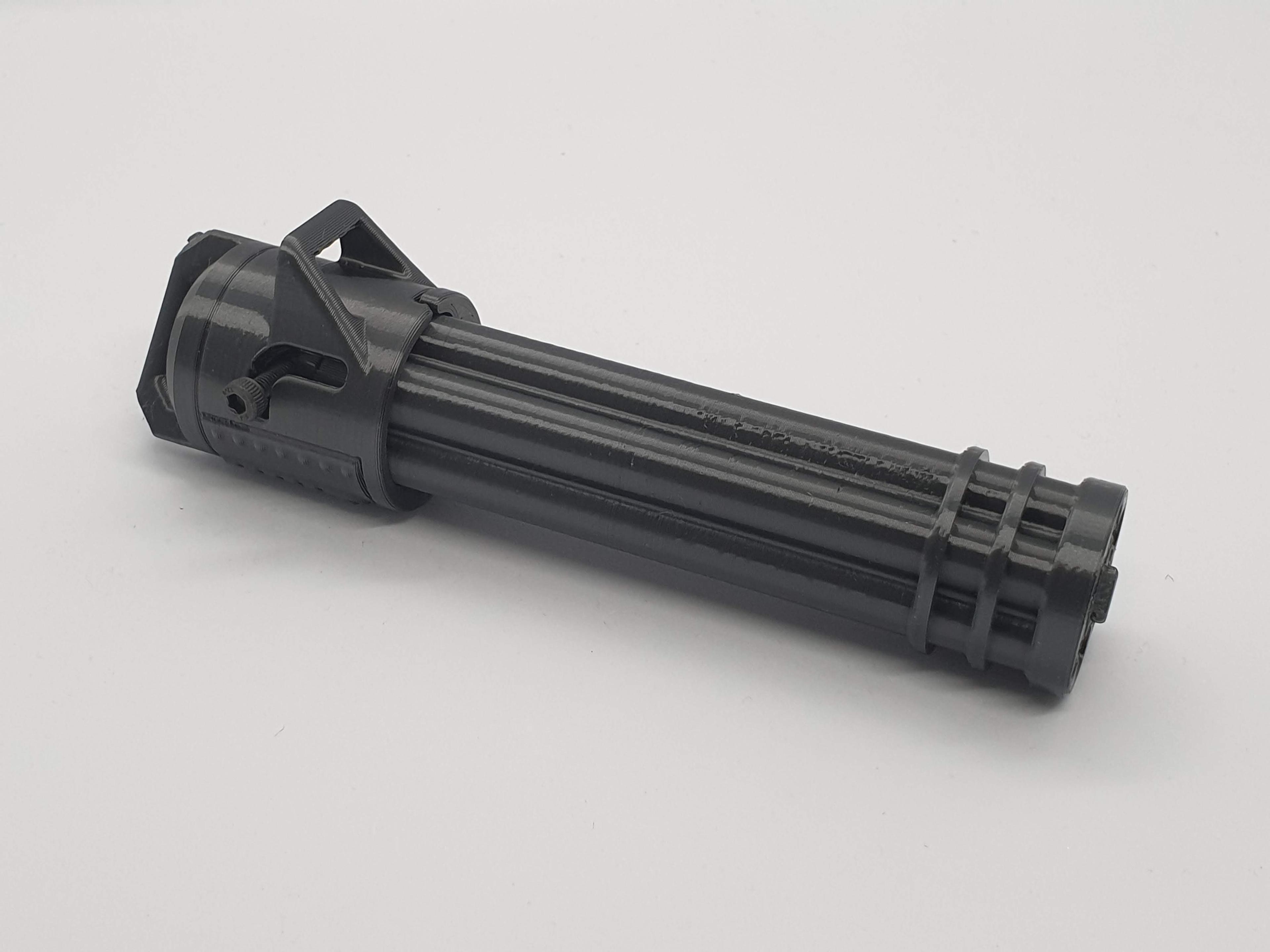 Minigun Keychain — Functional Blaster 3d model