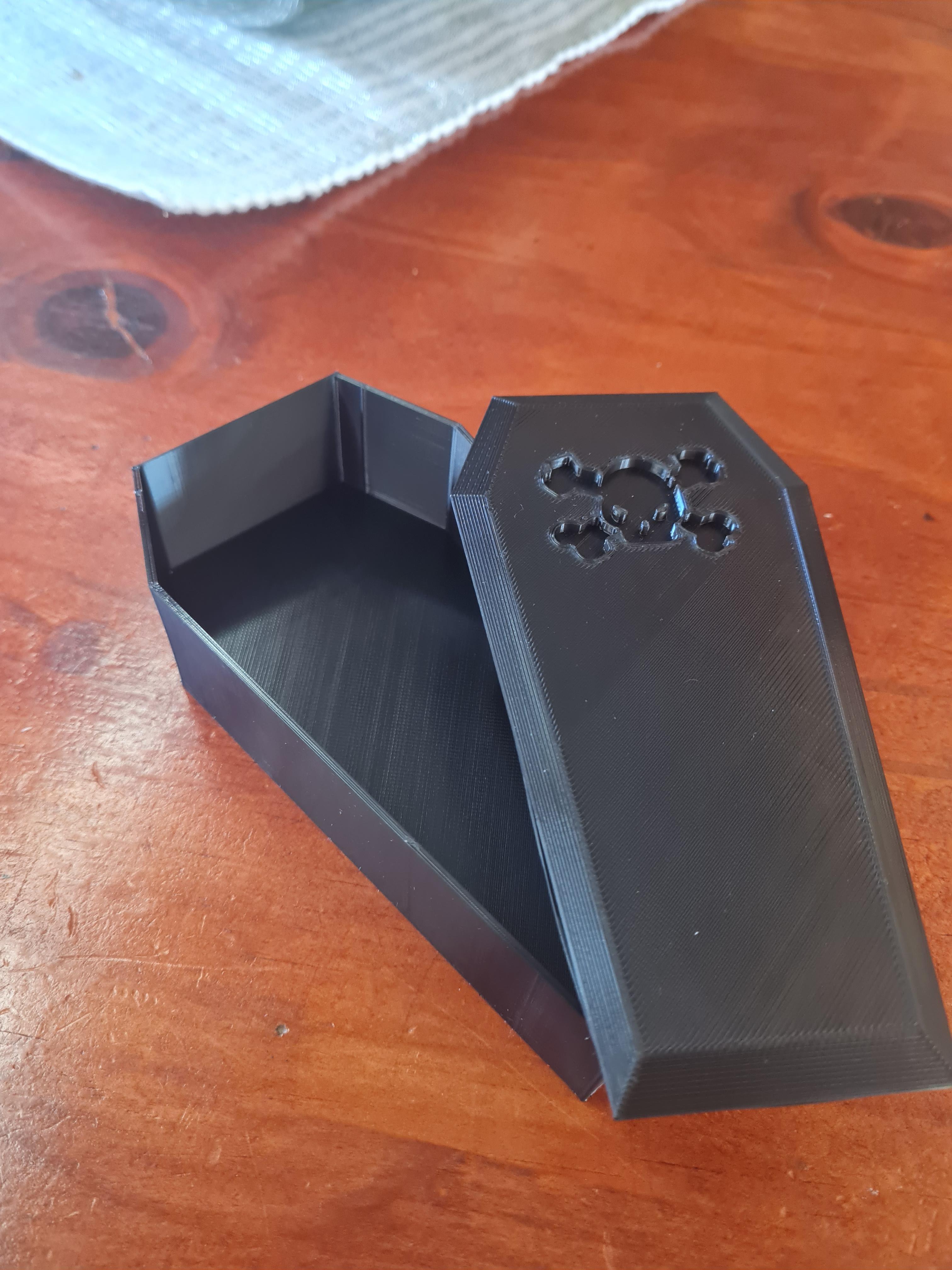 Coffin Case with Lid - Printed and look awesome  - 3d model