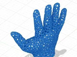 vonoroi hand 3d model