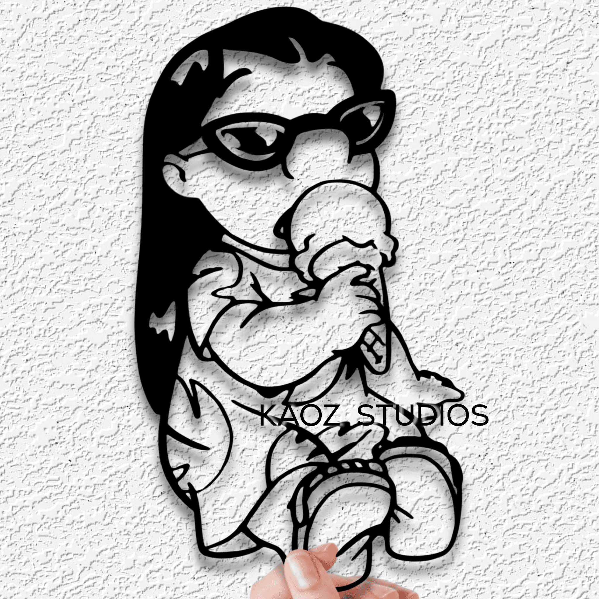 Lilo and Stitch wall art Icecream wall decor disney fanart decoration 3d model