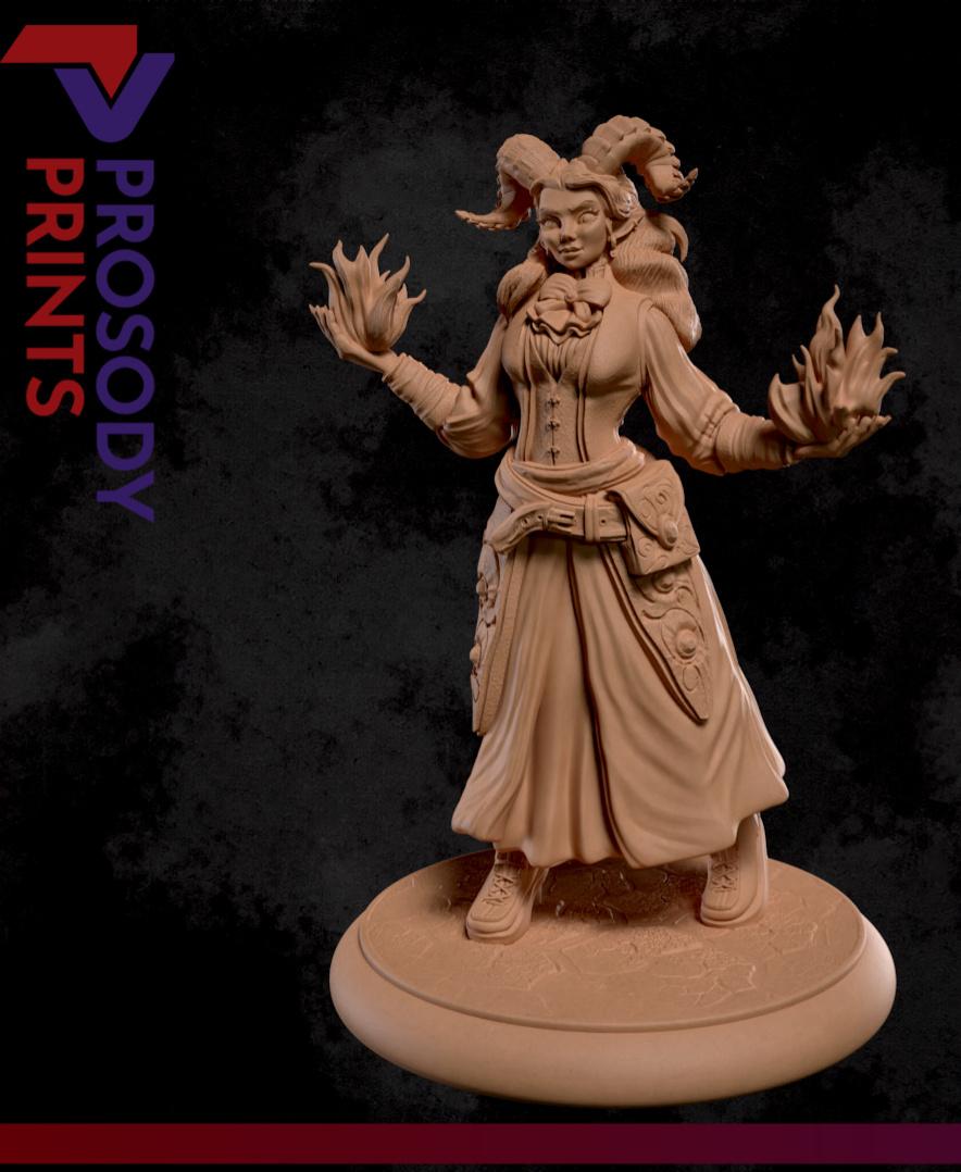 Zariel Nightbloom - 75mm 3d model