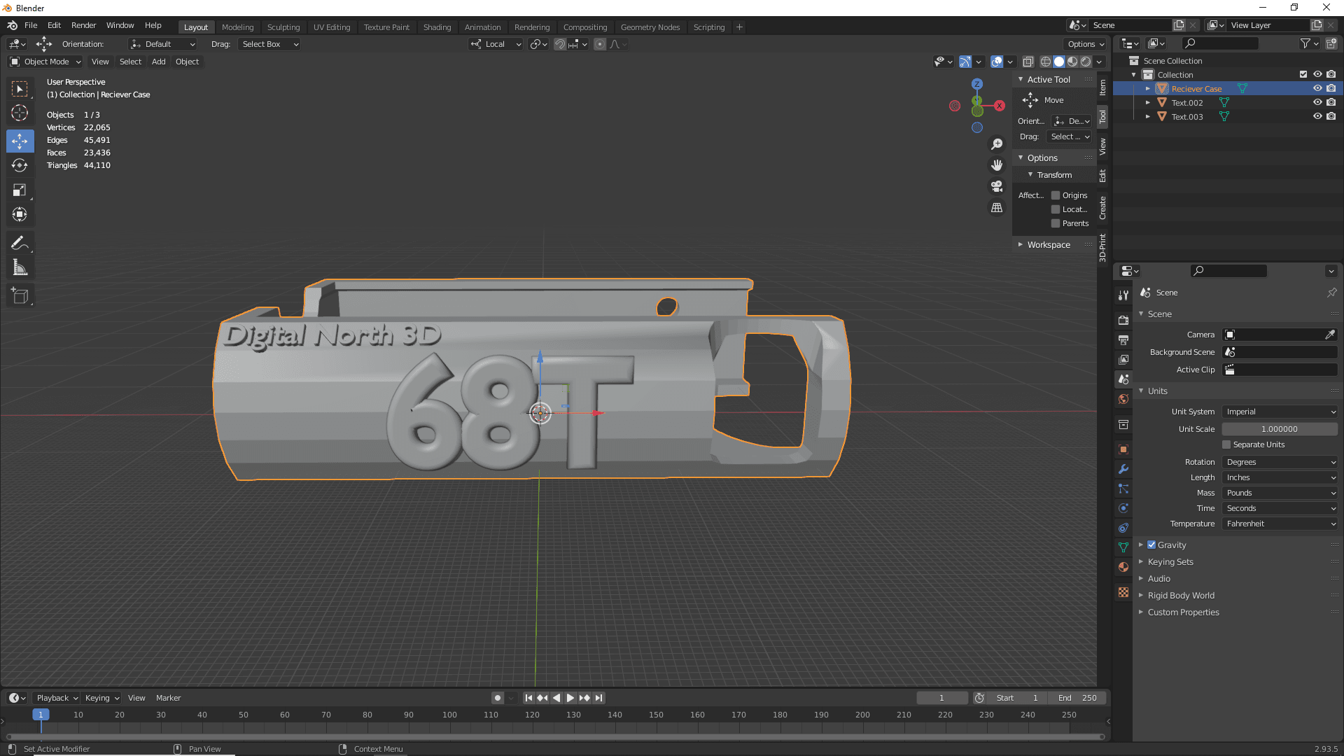 Nitro Bee Rugged Mount Case 3d model